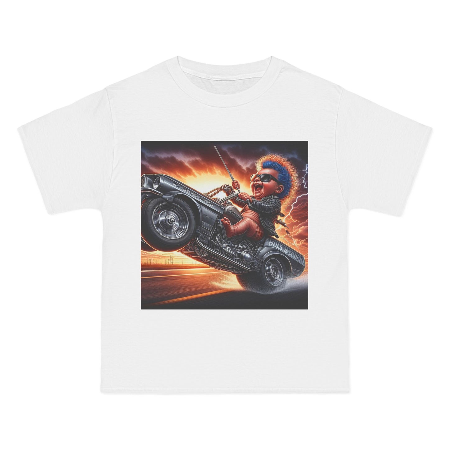 Crazy Baby Driving a Car T-Shirt — Funny Infant Driver Graphic Tee