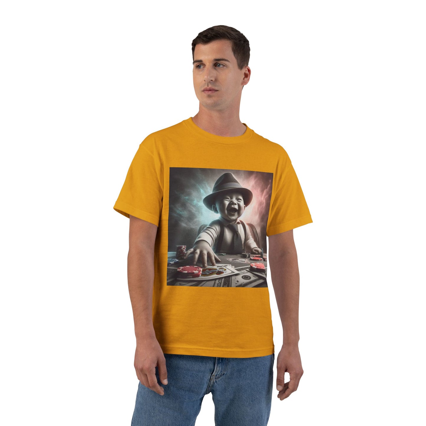 Funny Poker Baby T-Shirt — Cute Baby Playing Cards Design