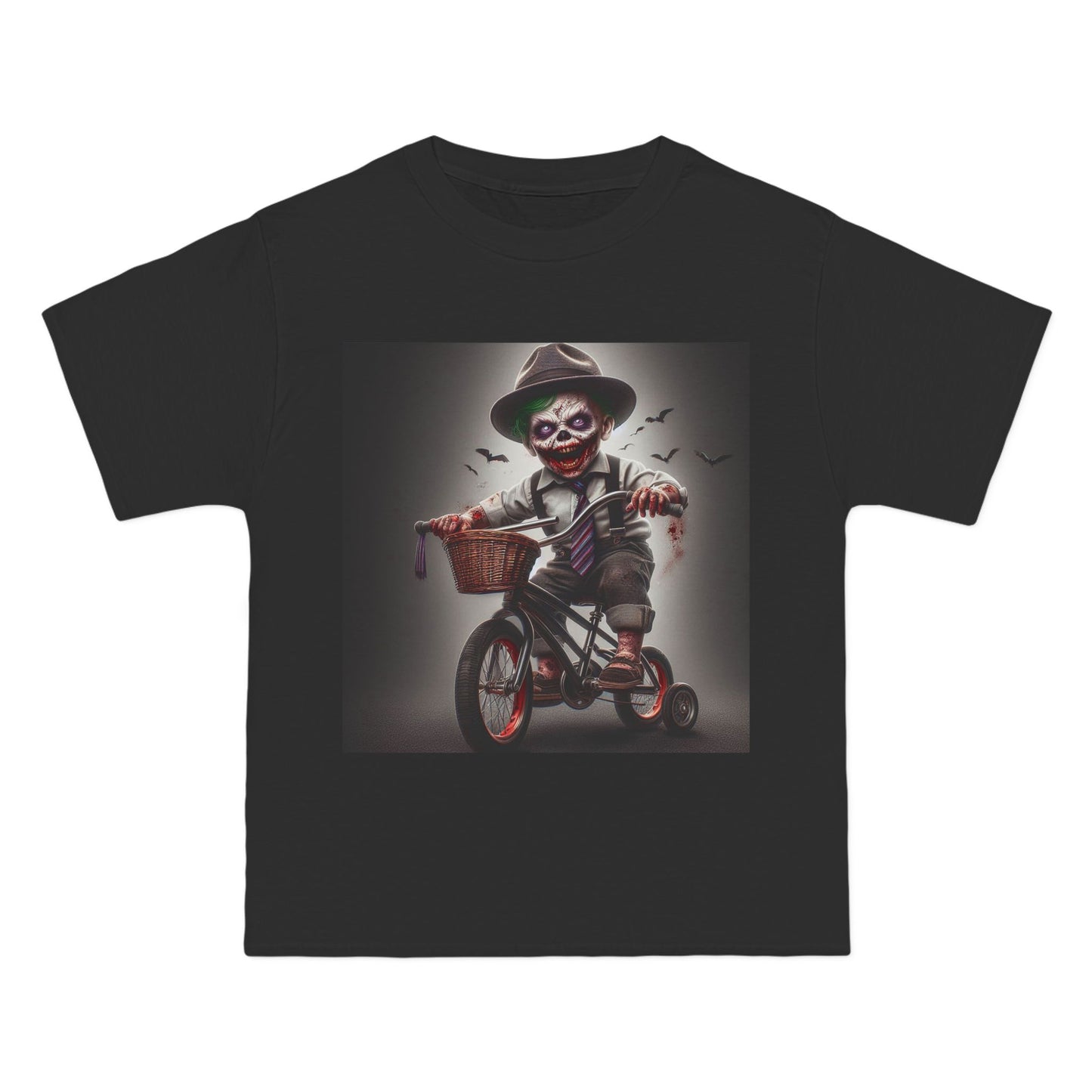 Zombie Baby on a Bike T-Shirt — Cute Creepy Infant Cyclist Tee