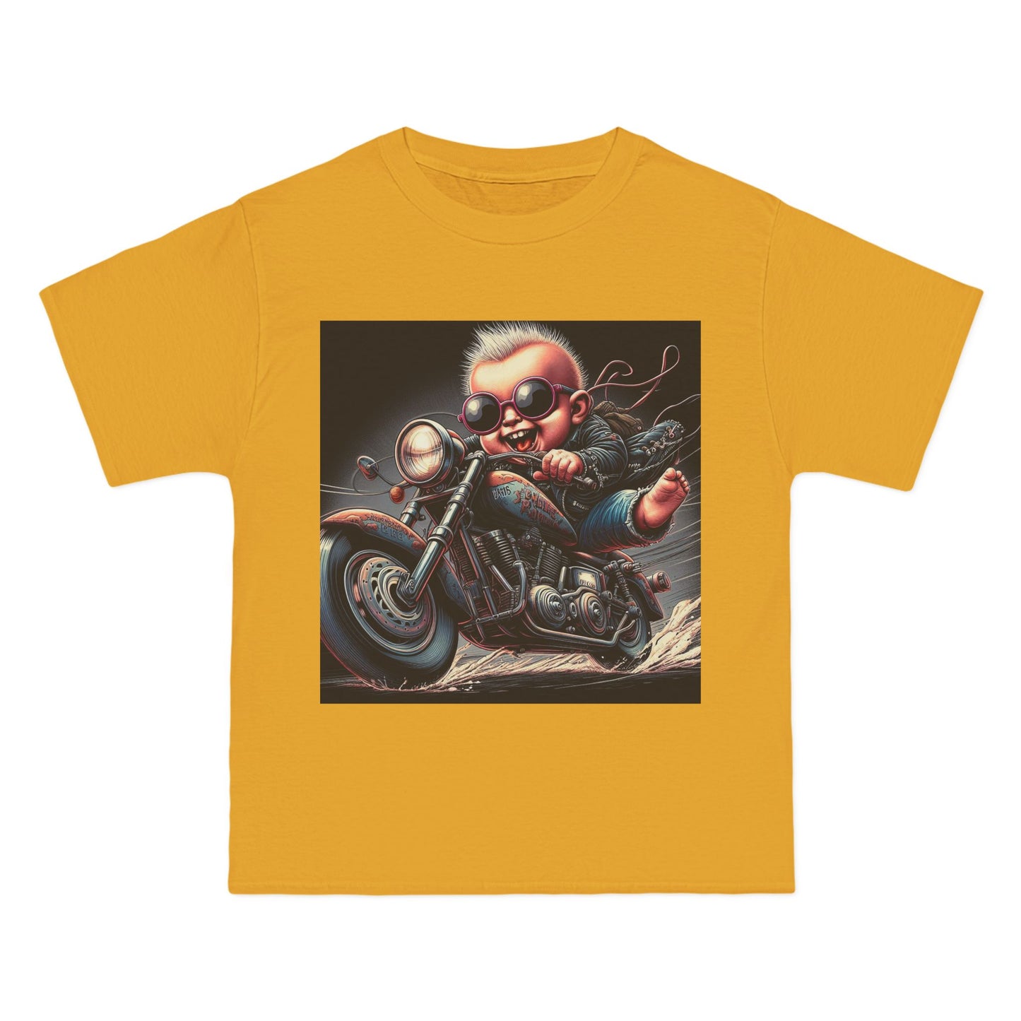 Crazy Baby on Motorcycle T-Shirt