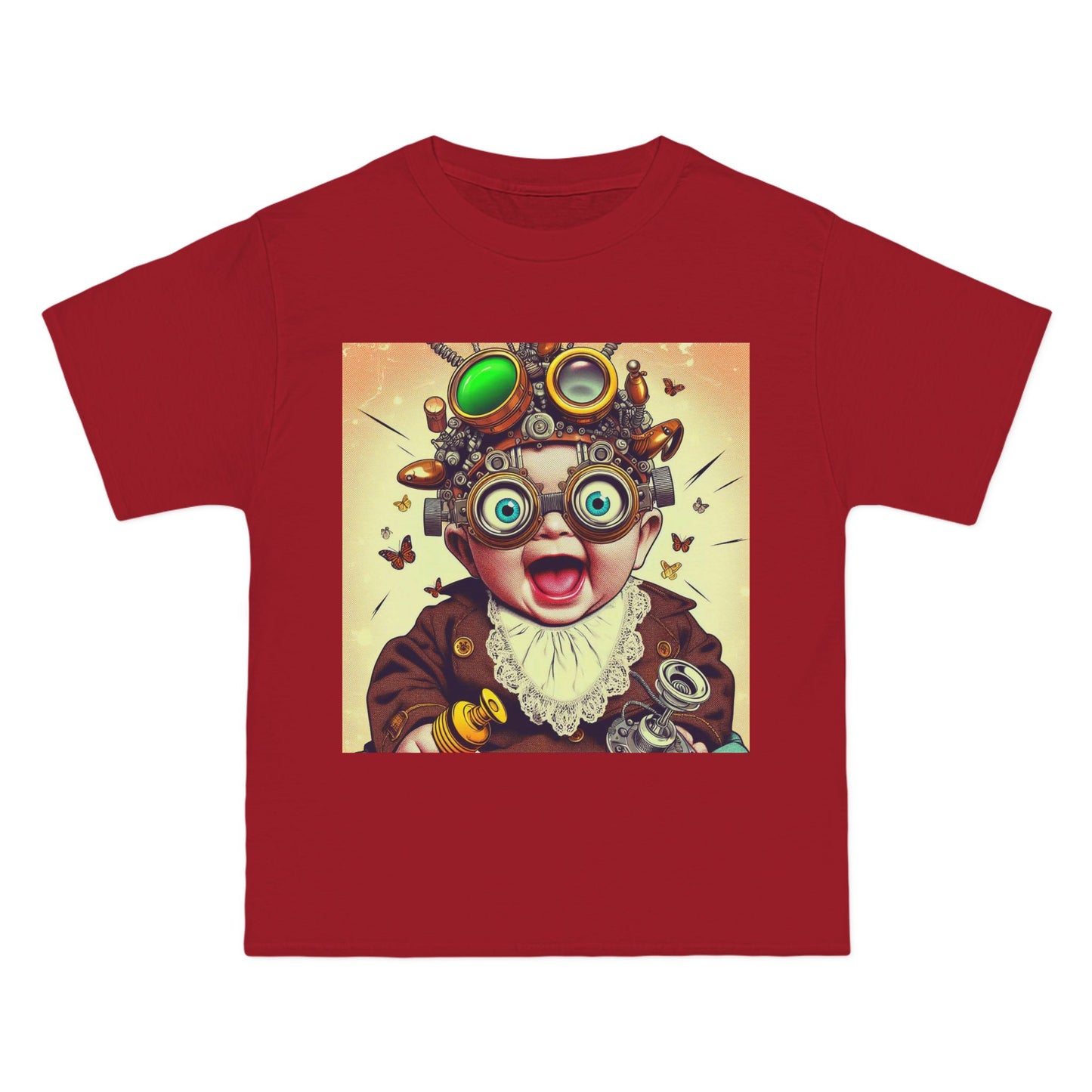 Steampunk Baby T-Shirt — Crazy Retro Mechanical Infant Design