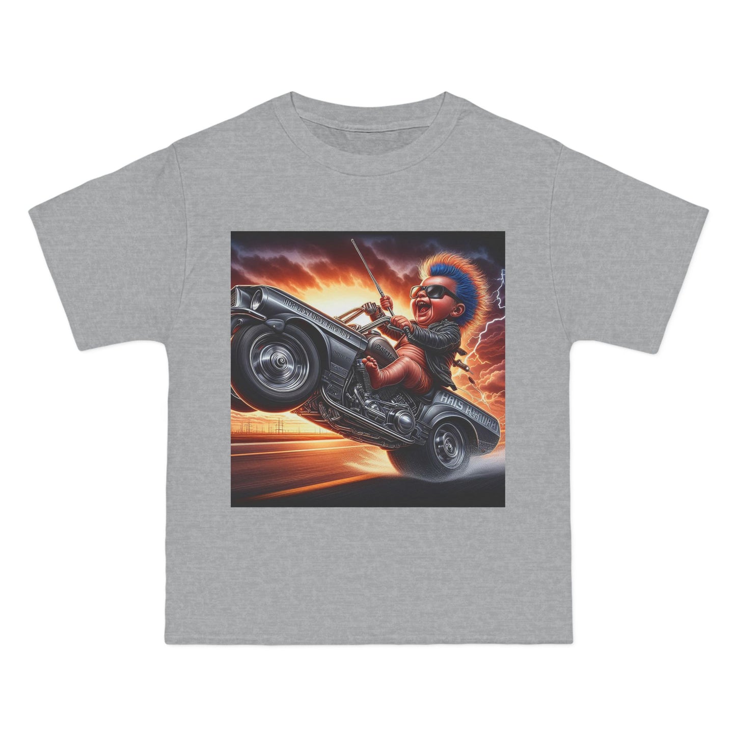 Crazy Baby Driving a Car T-Shirt — Funny Infant Driver Graphic Tee
