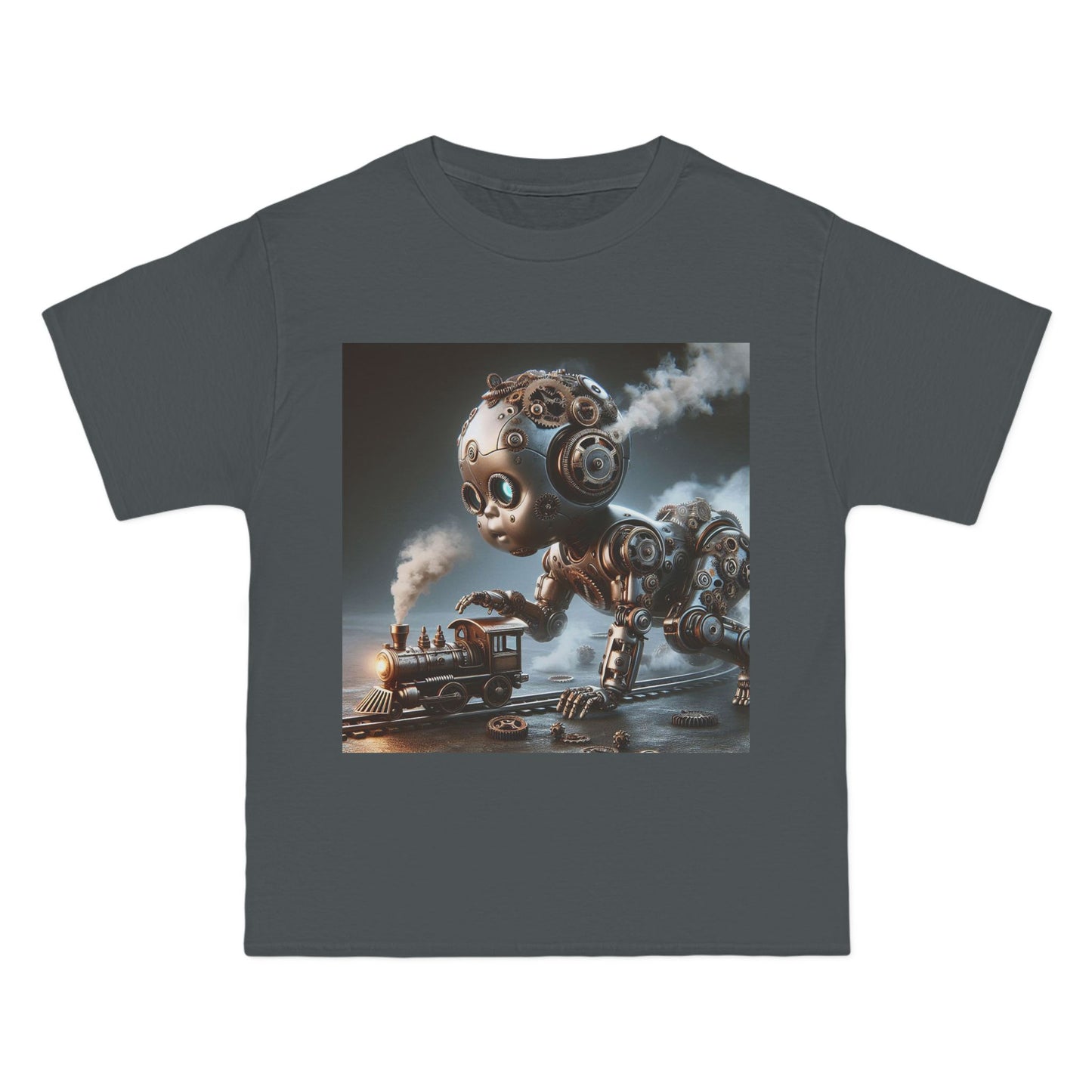 Steampunk Robot Baby T-Shirt — Funny Retro Mechanical Infant Tee