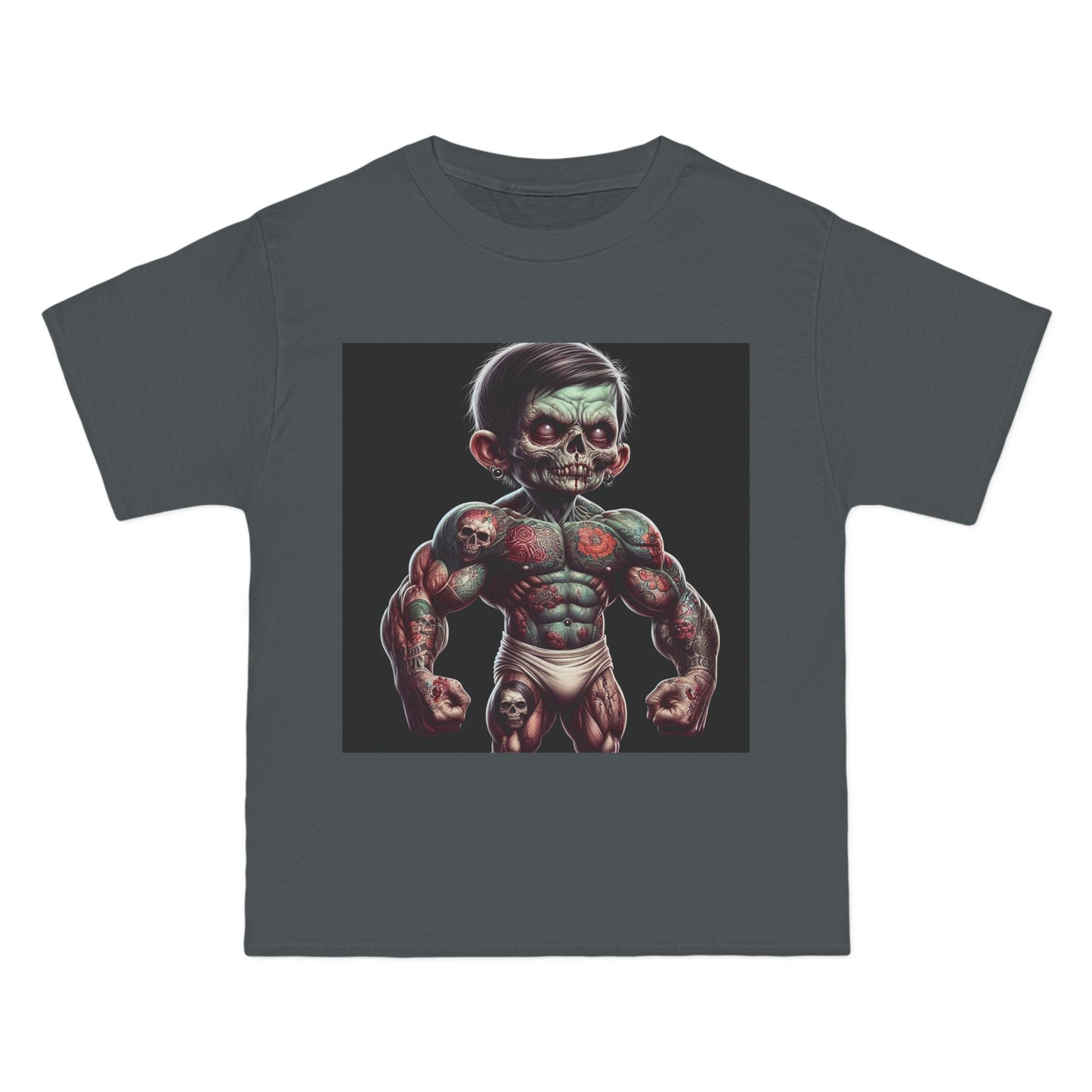 Zombie Muscle Baby T-Shirt — Cute Scary Baby Zombie Graphic Tee