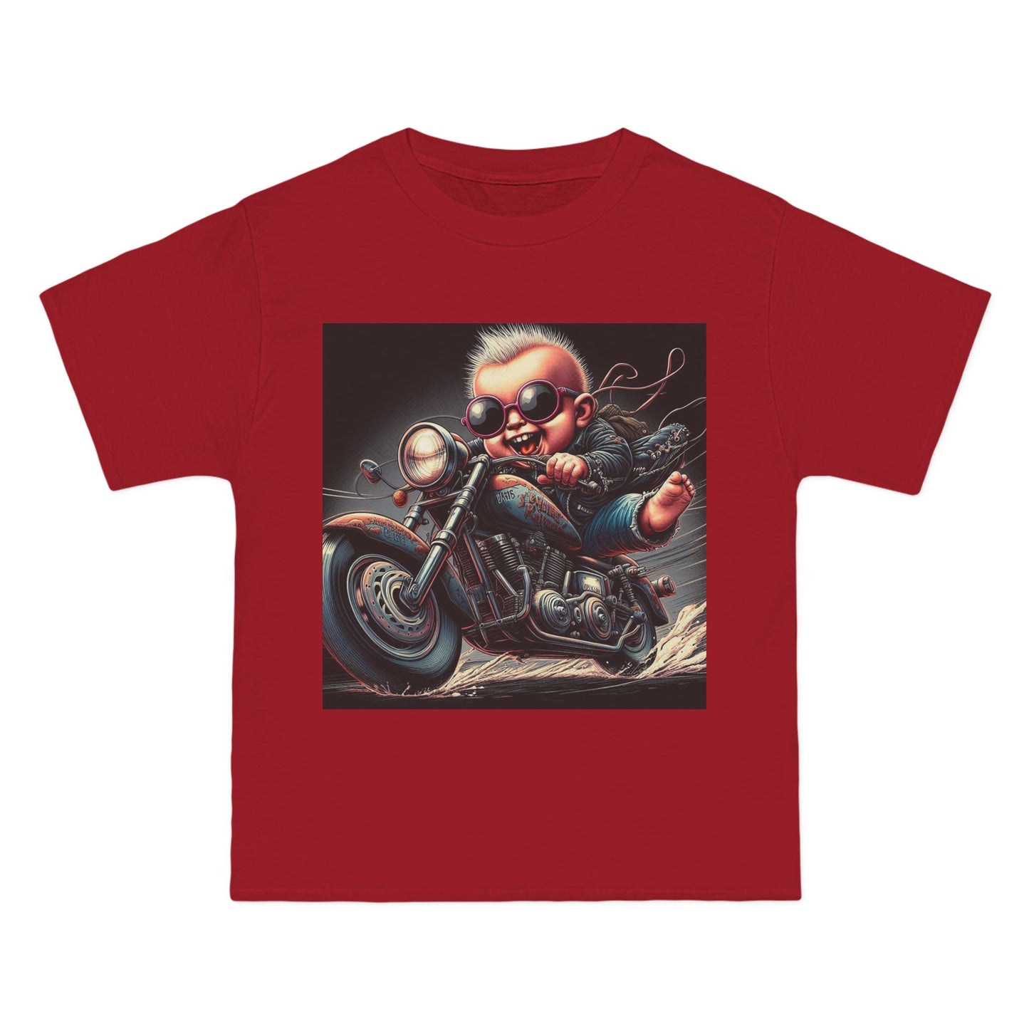 Crazy Baby on Motorcycle T-Shirt