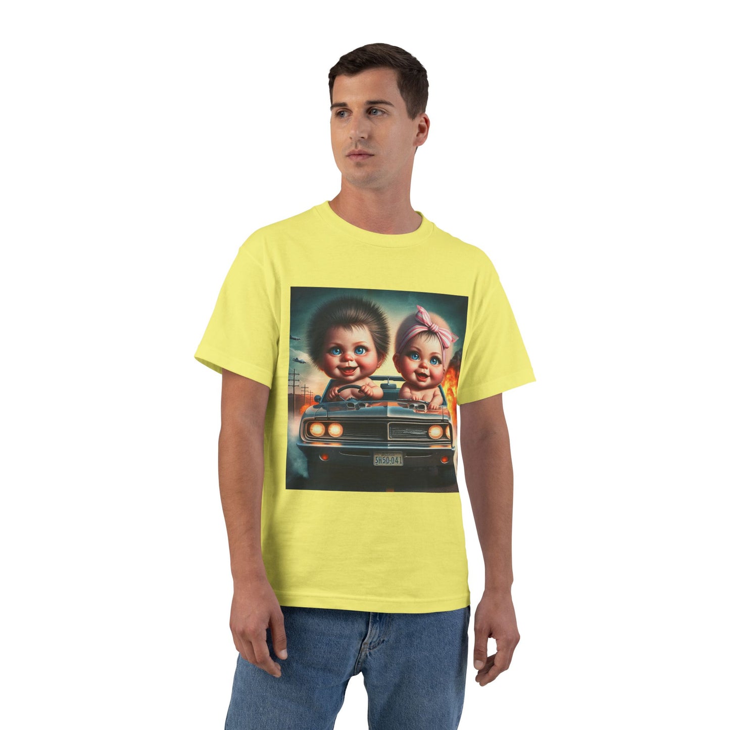 Funny Babies Driving Car T-Shirt — Cute Infant Road Trip Graphic Tee