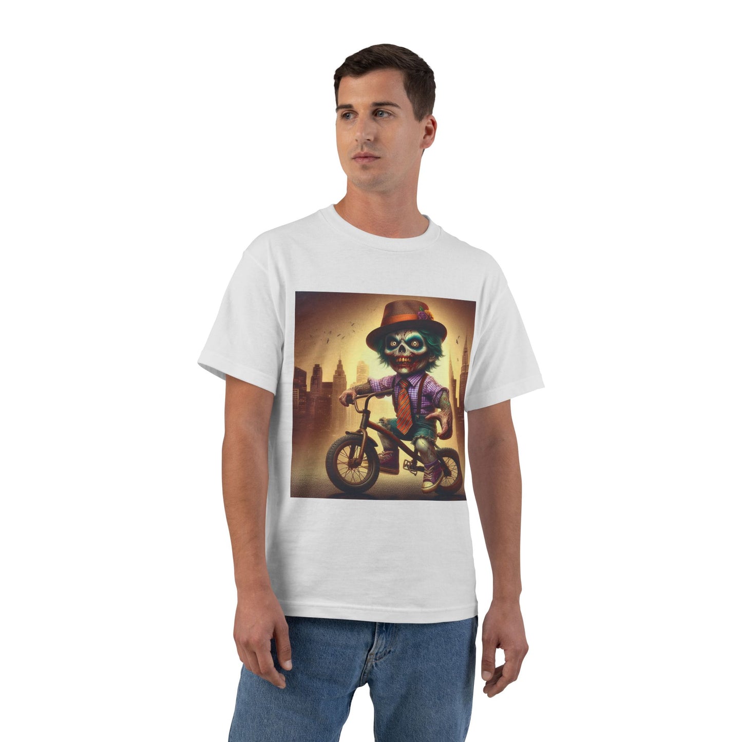 Zombie Bike T-Shirt — Spooky Biker Graphic Tee