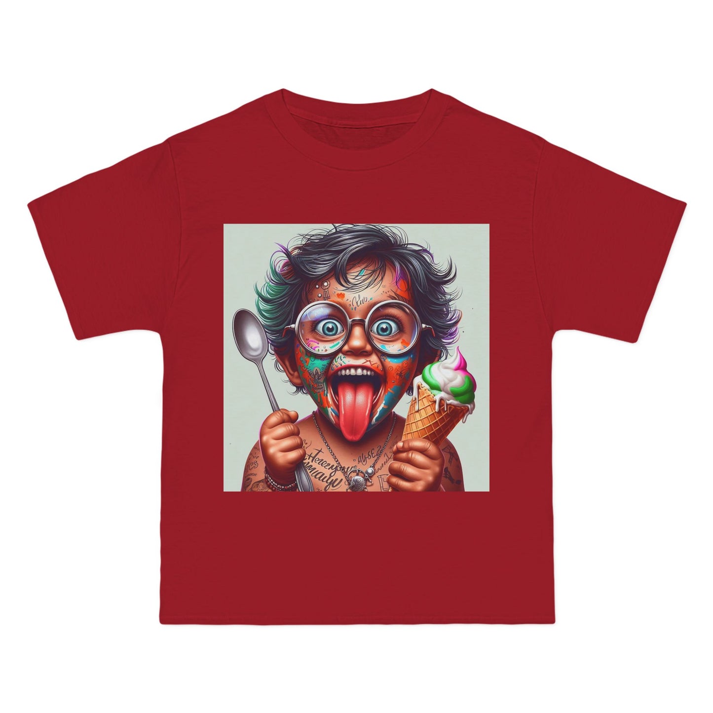 Crazy Baby Eating Ice Cream T-Shirt — Cute Funny Infant Graphic Tee