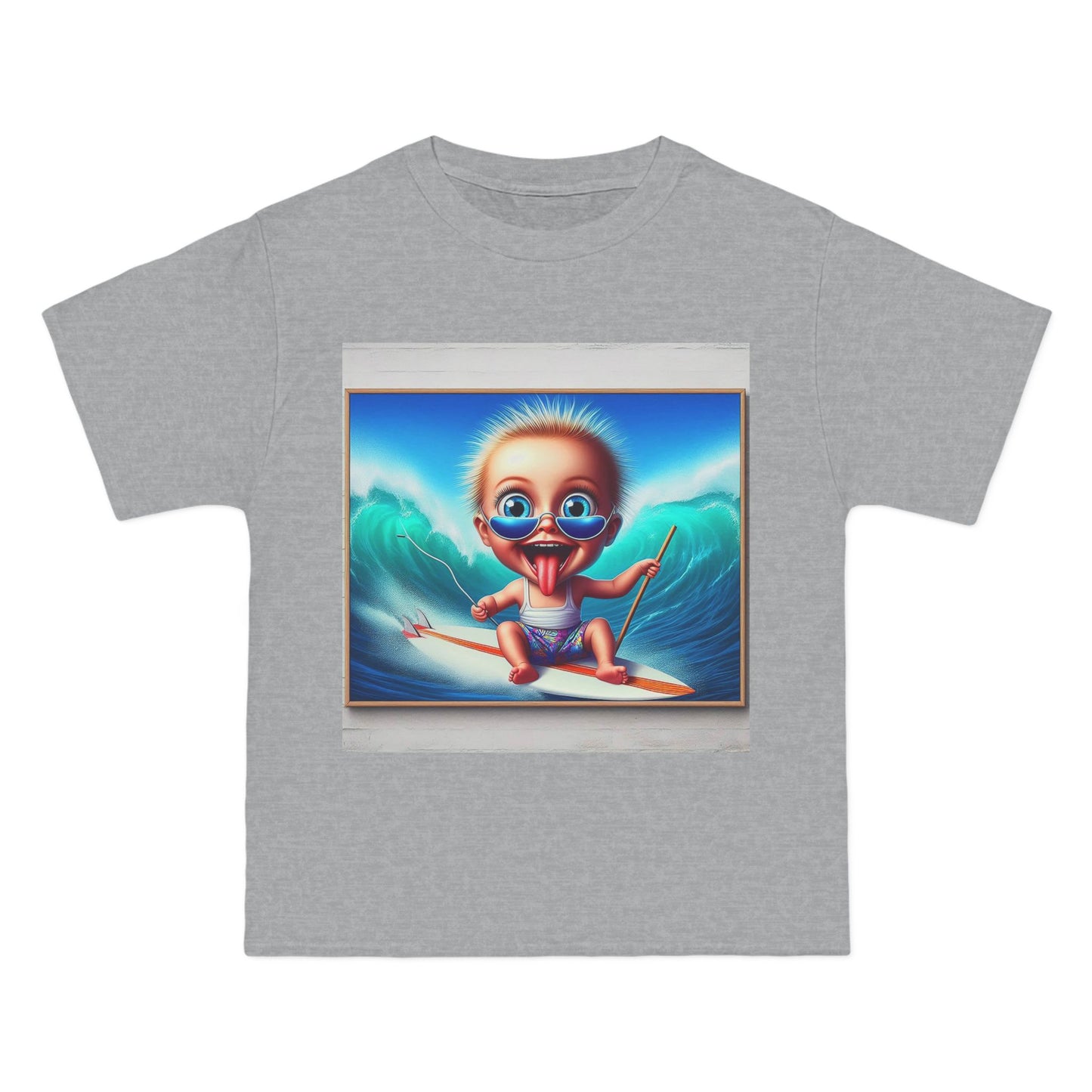 Crazy Surfer Baby T-Shirt — Retro Surf Graphic Tee for Kids