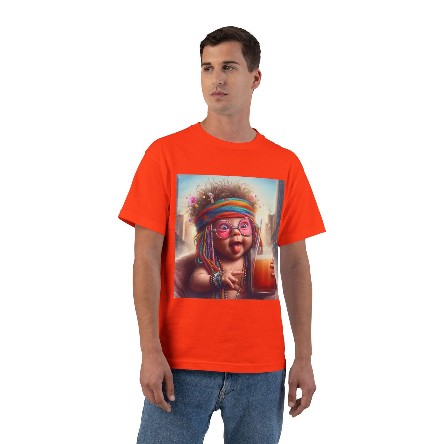 Funny Hippy Baby T-Shirt — Retro Hippie Infant Graphic Tee