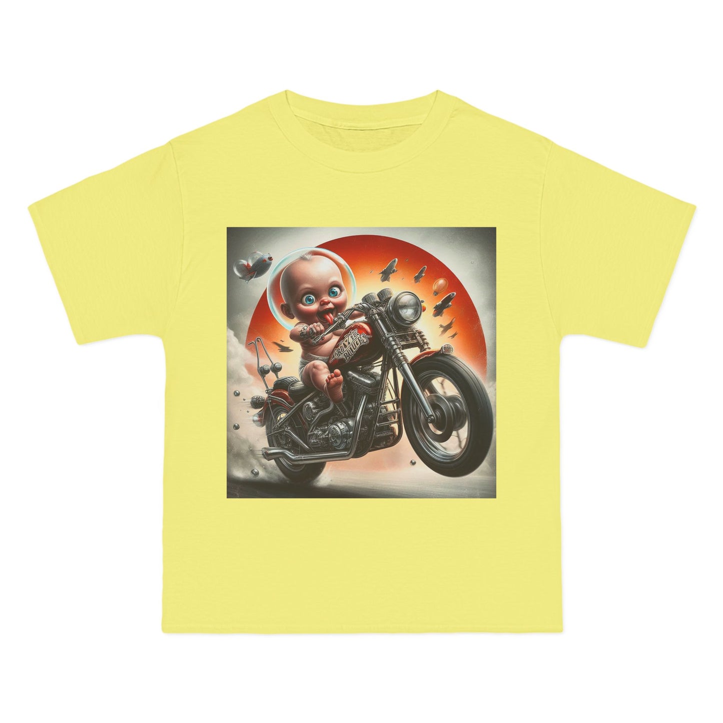 Crazy Biker Baby T-Shirt — Retro Motorcycle Graphic Tee