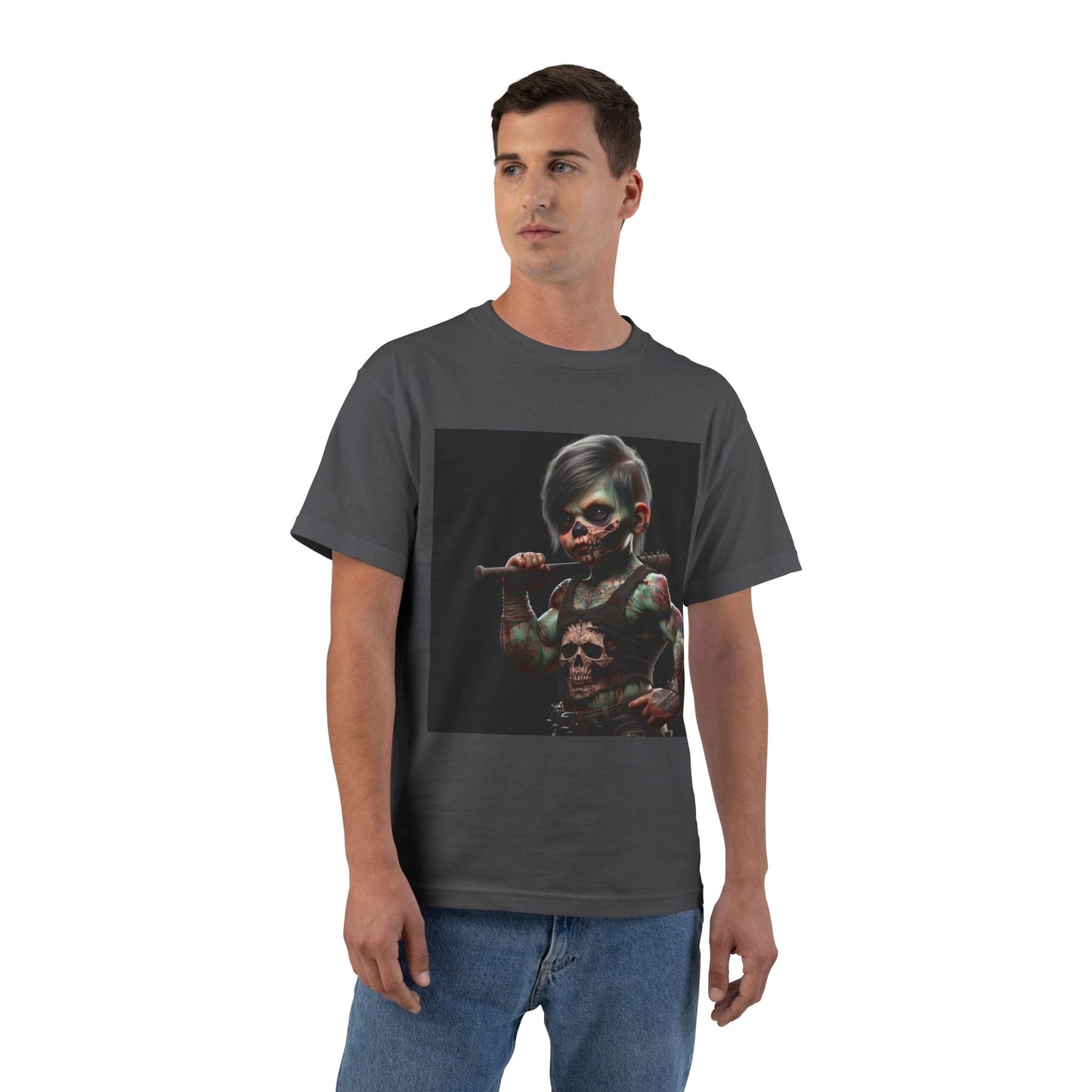 Zombie Muscle Baby T-Shirt — Cute Scary Infant Zombie Design