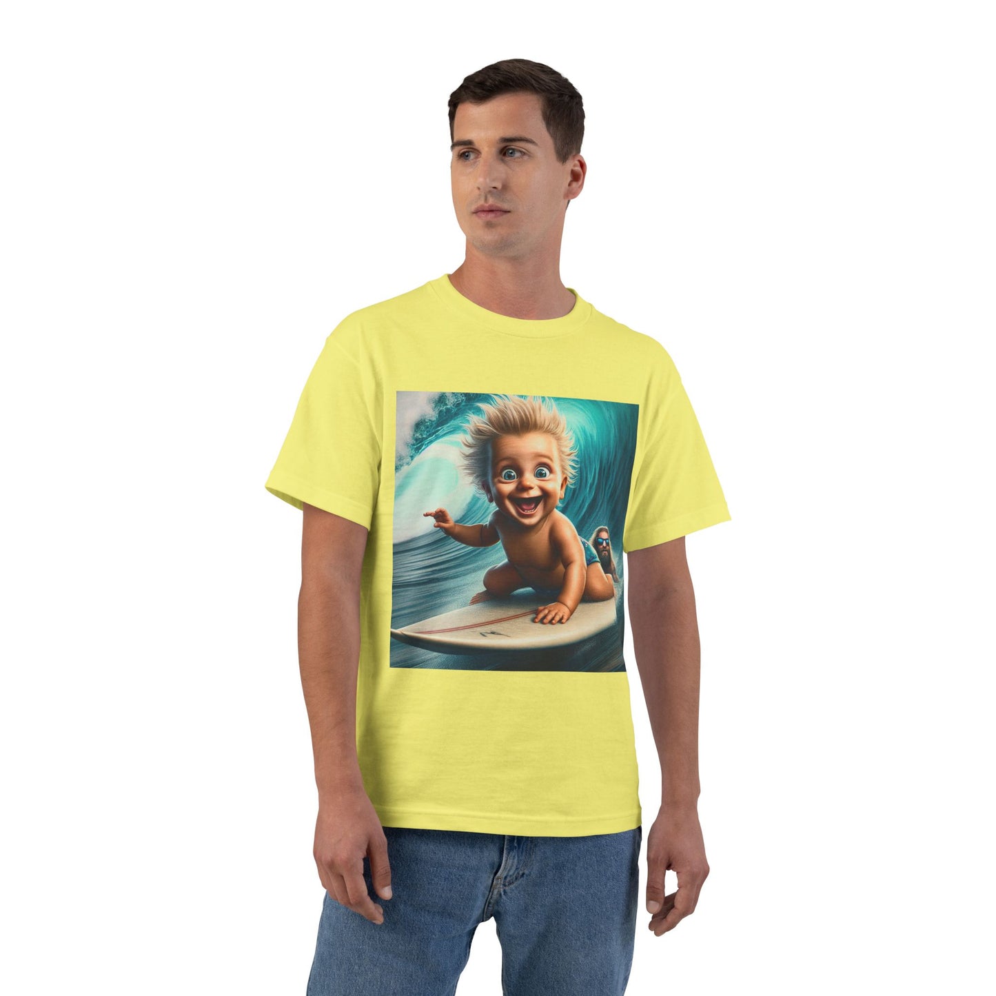 Funny Baby Surfing T-Shirt — Cute Surfing Infant Graphic Tee