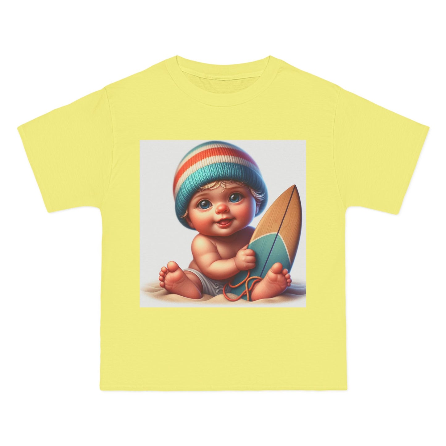 Funny Baby Surfing T-Shirt — Baby with Surfboard Graphic