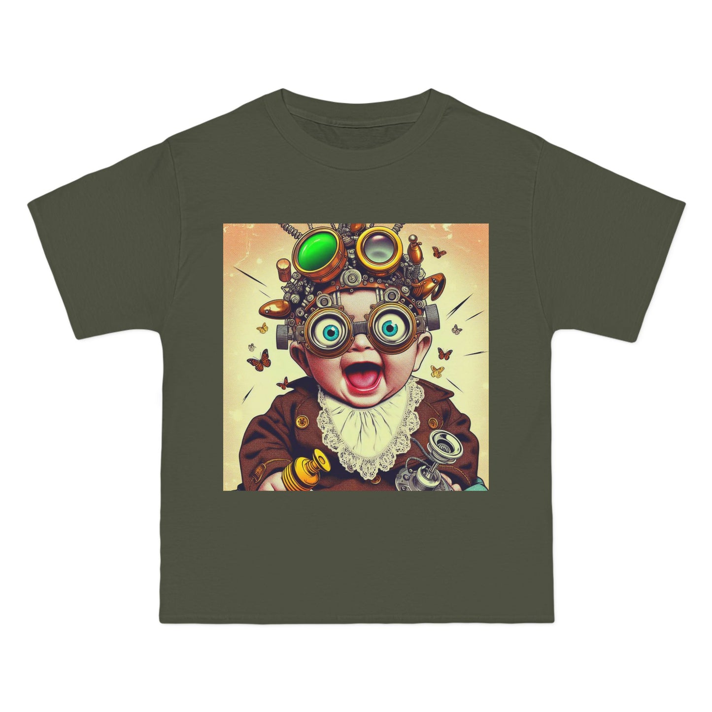 Steampunk Baby T-Shirt — Crazy Retro Mechanical Infant Design