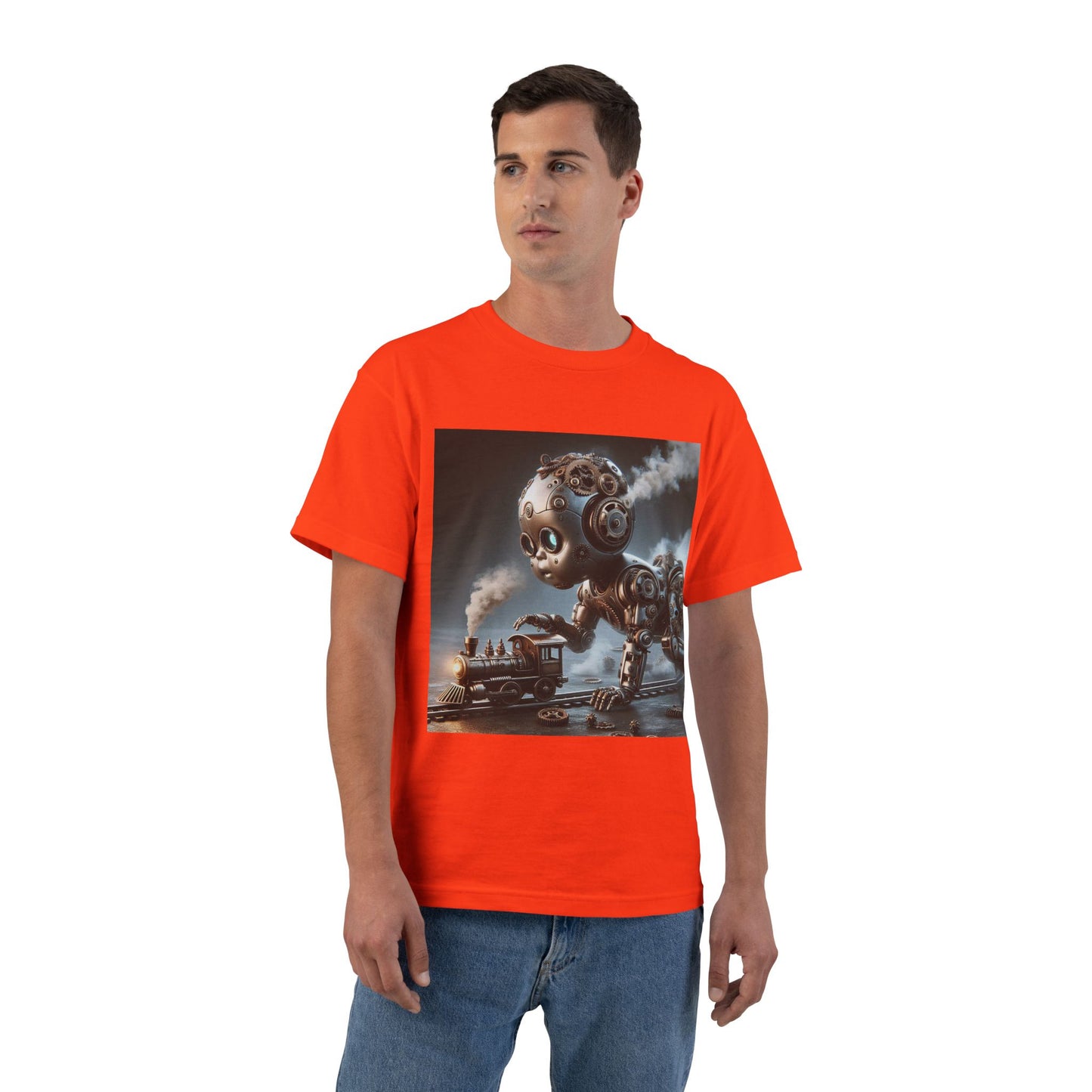 Steampunk Robot Baby T-Shirt — Funny Retro Mechanical Infant Tee