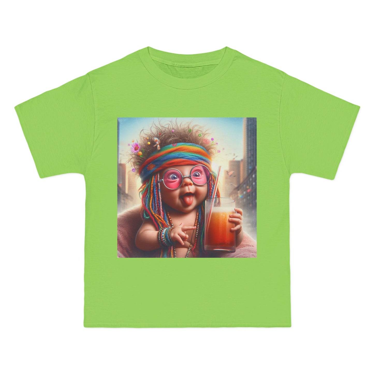 Funny Hippy Baby T-Shirt — Retro Hippie Infant Graphic Tee