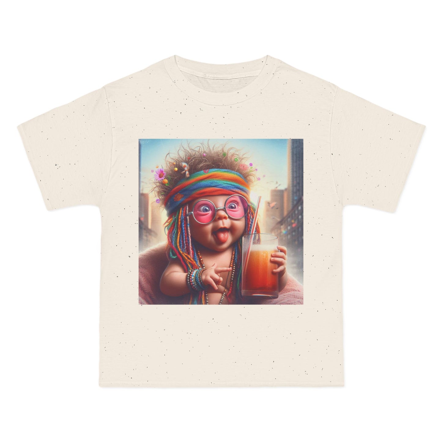 Funny Hippy Baby T-Shirt — Retro Hippie Infant Graphic Tee