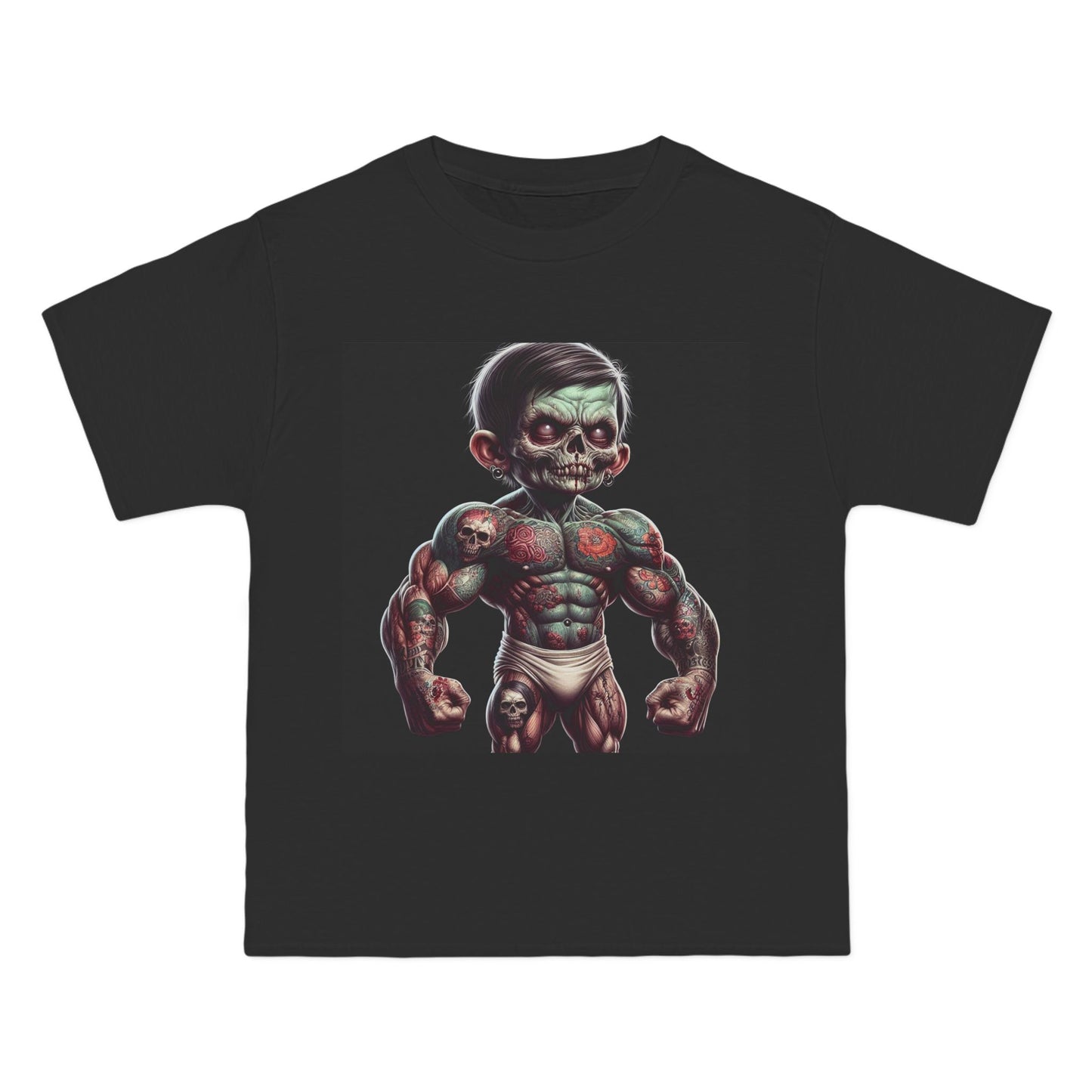 Zombie Muscle Baby T-Shirt — Cute Scary Baby Zombie Graphic Tee
