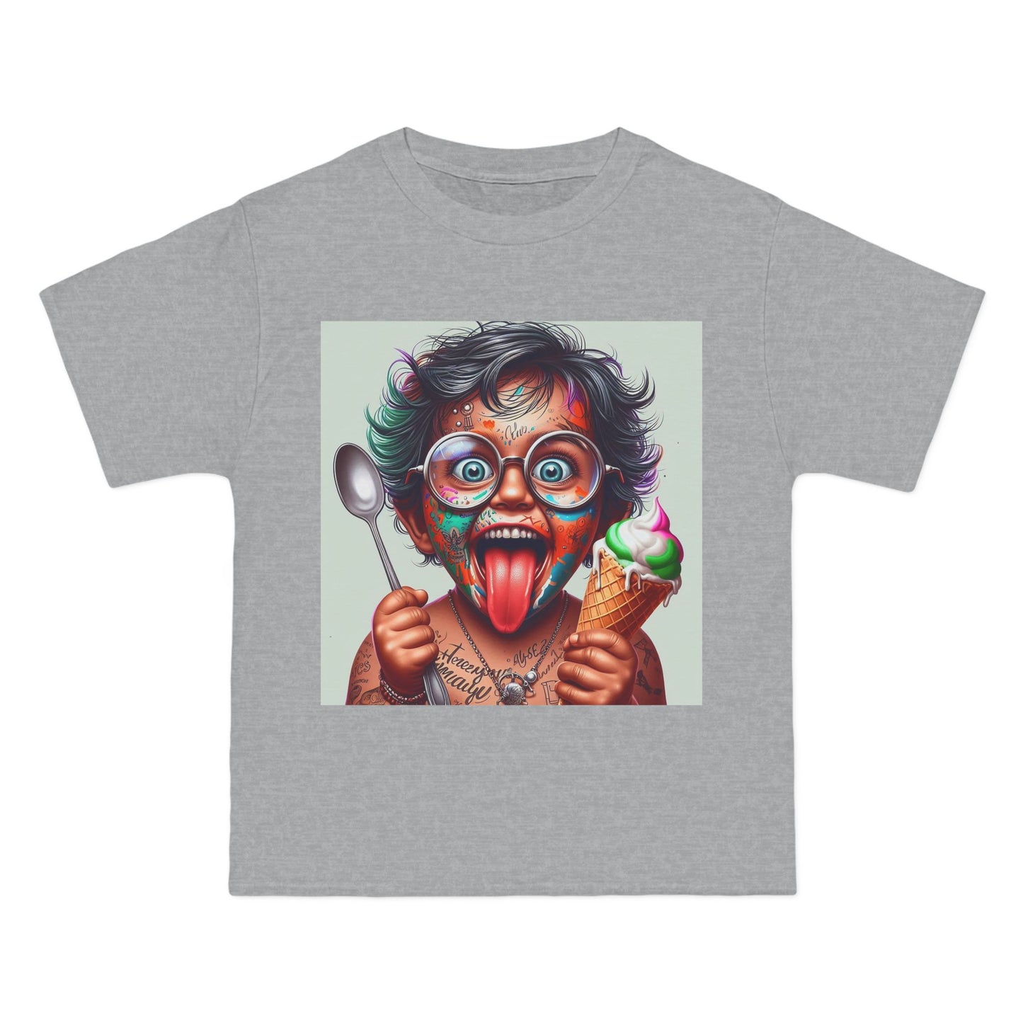 Crazy Baby Eating Ice Cream T-Shirt — Cute Funny Infant Graphic Tee