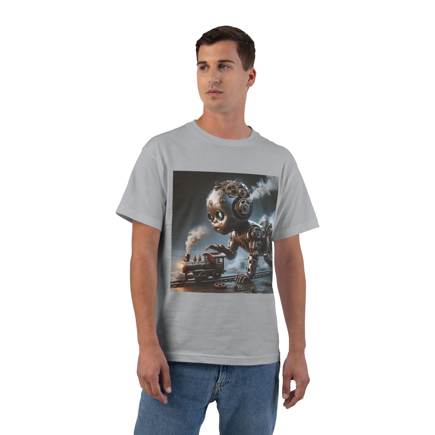Steampunk Robot Baby T-Shirt — Funny Retro Mechanical Infant Tee