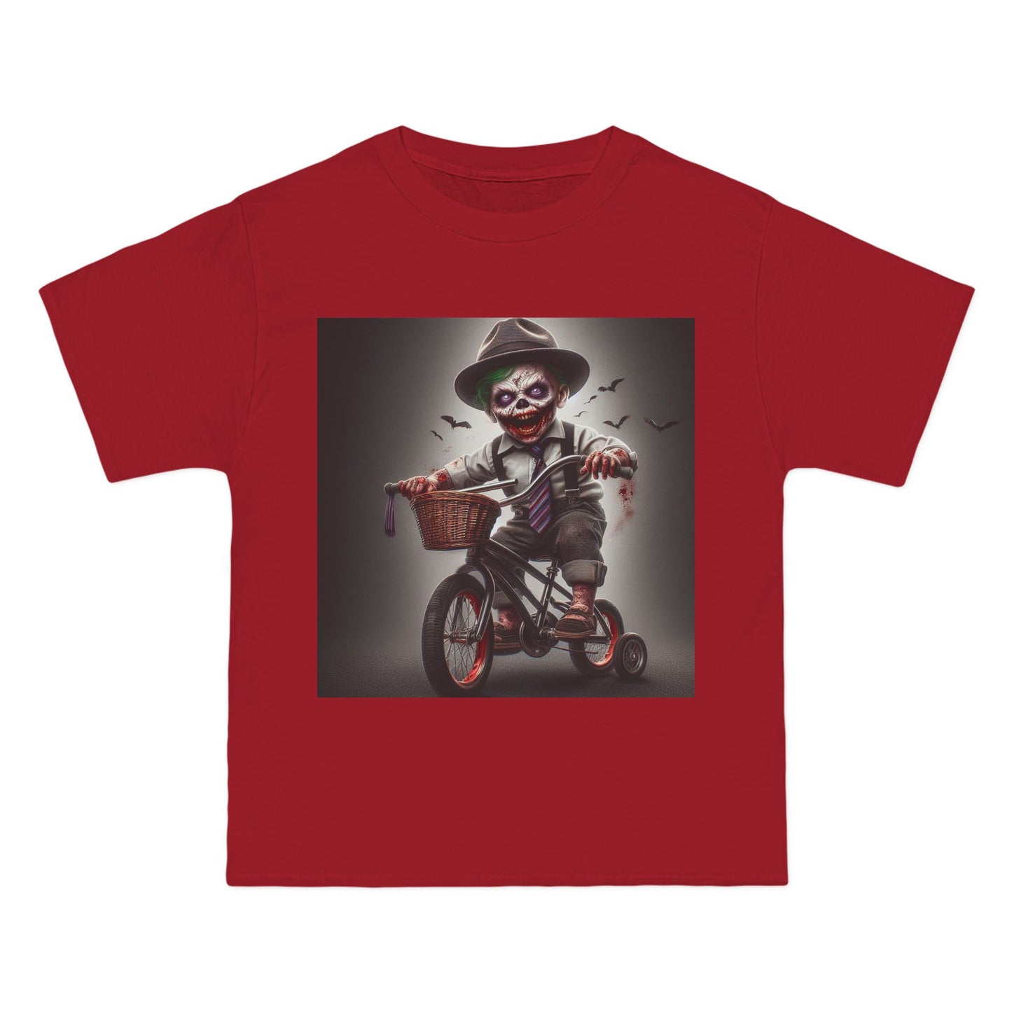 Zombie Baby on a Bike T-Shirt — Cute Creepy Infant Cyclist Tee