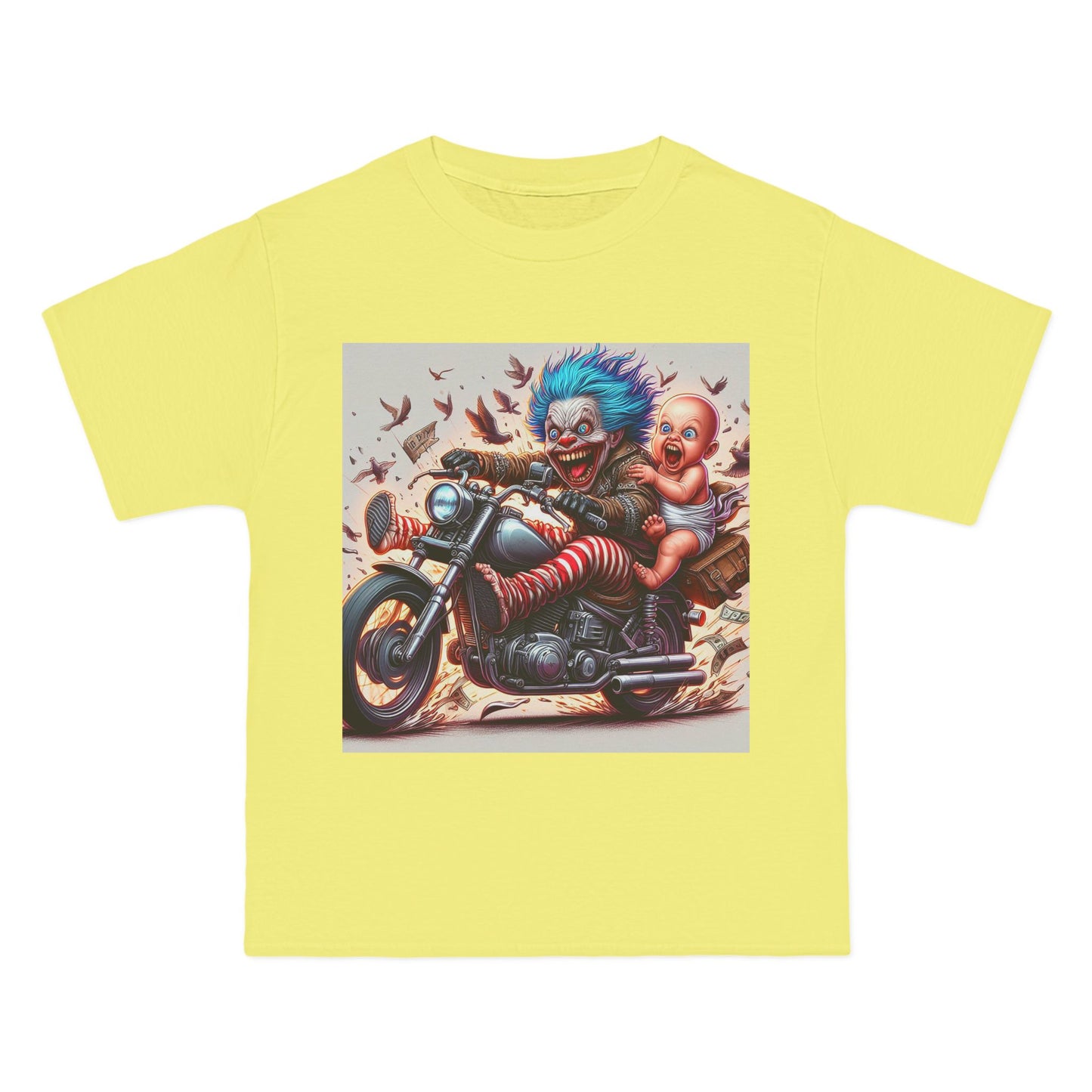 Crazy Baby on a Motorcycle T-Shirt — Retro Biker Infant Graphic Tee