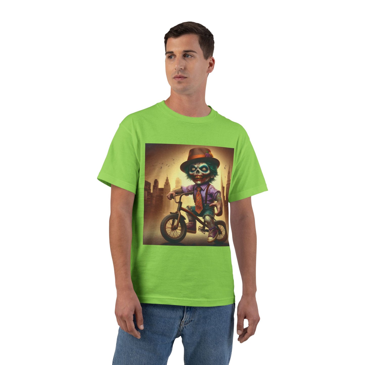 Zombie Bike T-Shirt — Spooky Biker Graphic Tee