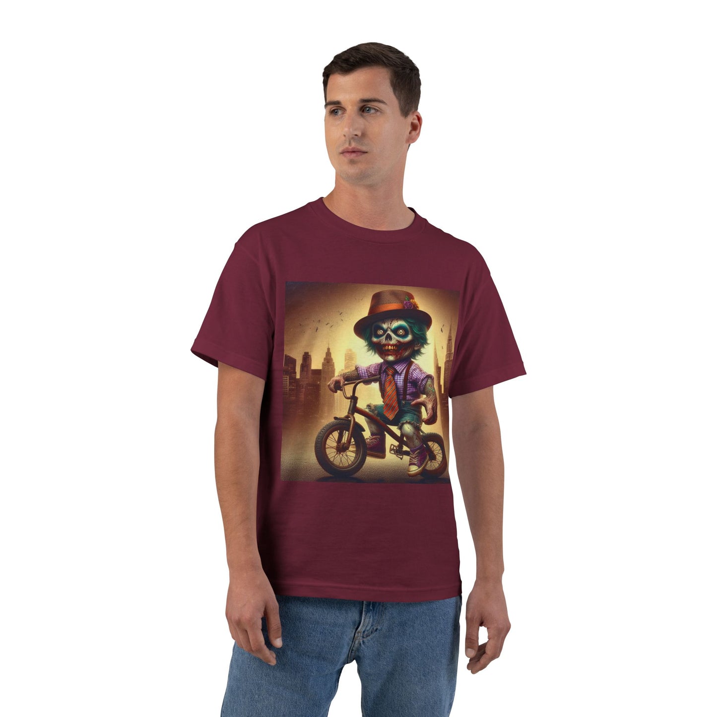 Zombie Bike T-Shirt — Spooky Biker Graphic Tee