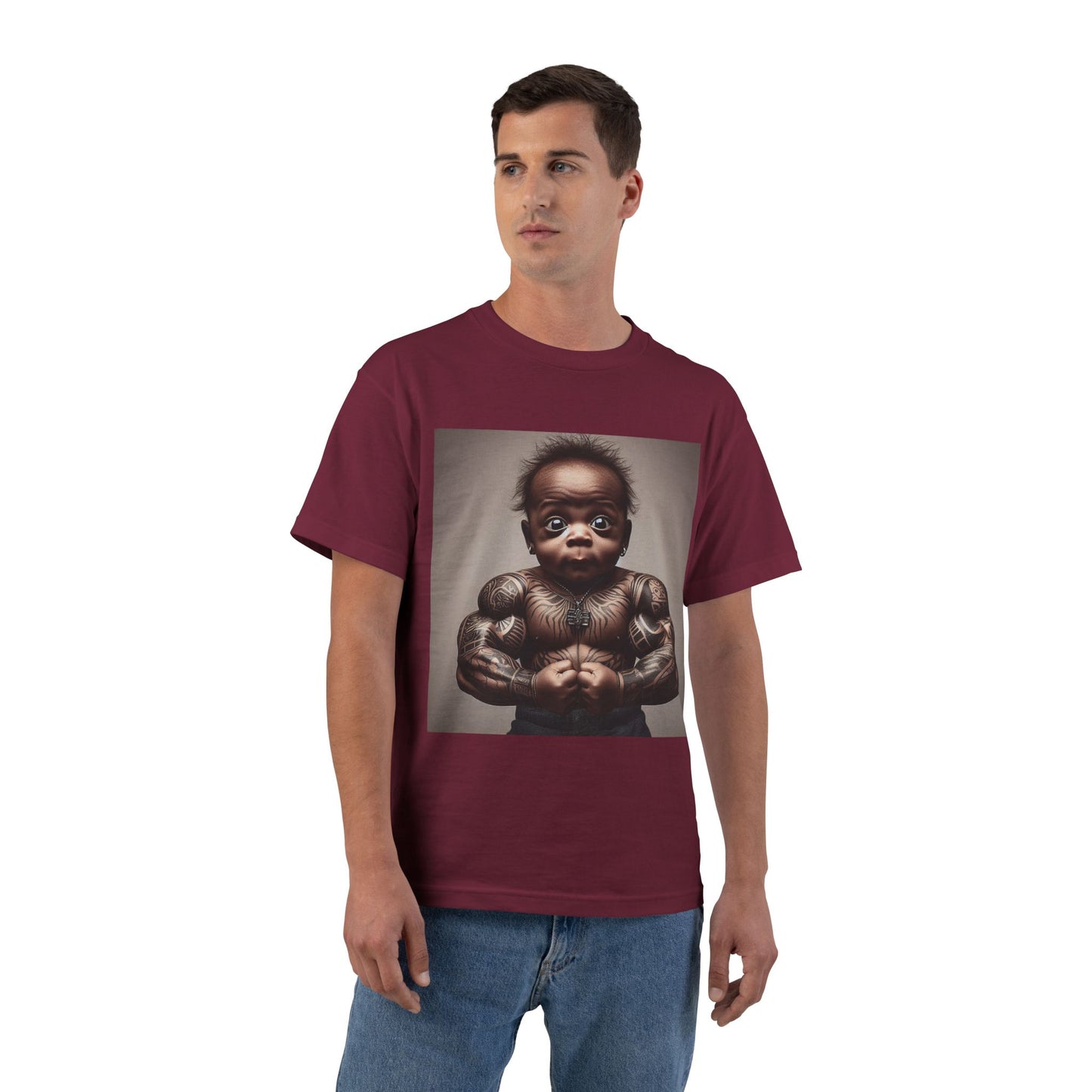 Funny Muscle Baby T-Shirt — Cute Strong Baby Graphic Tee