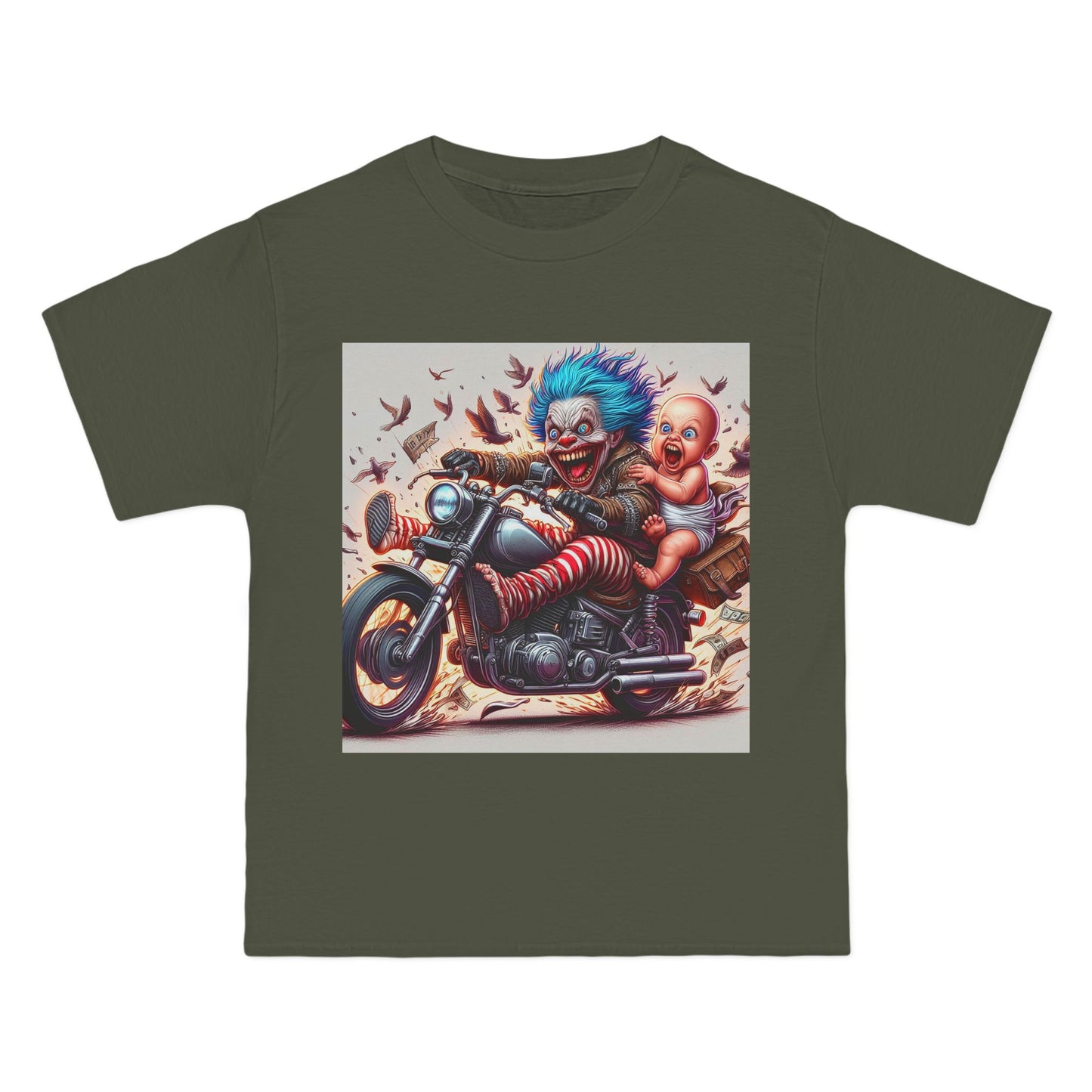 Crazy Baby on a Motorcycle T-Shirt — Retro Biker Infant Graphic Tee