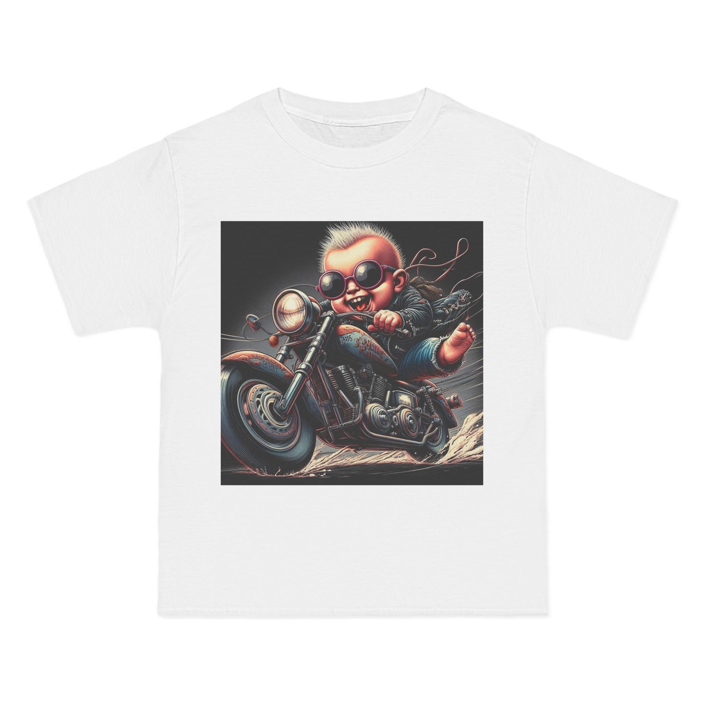 Crazy Baby on Motorcycle T-Shirt