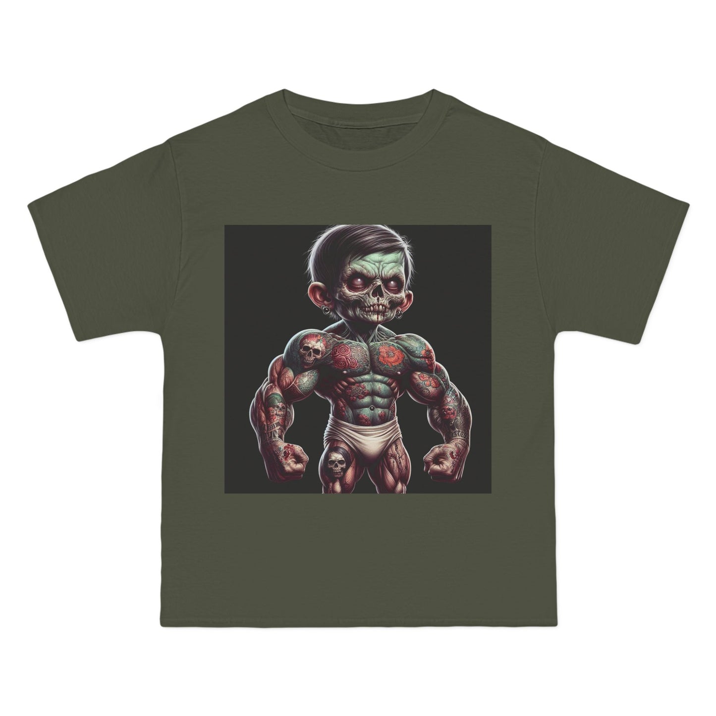 Zombie Muscle Baby T-Shirt — Cute Scary Baby Zombie Graphic Tee