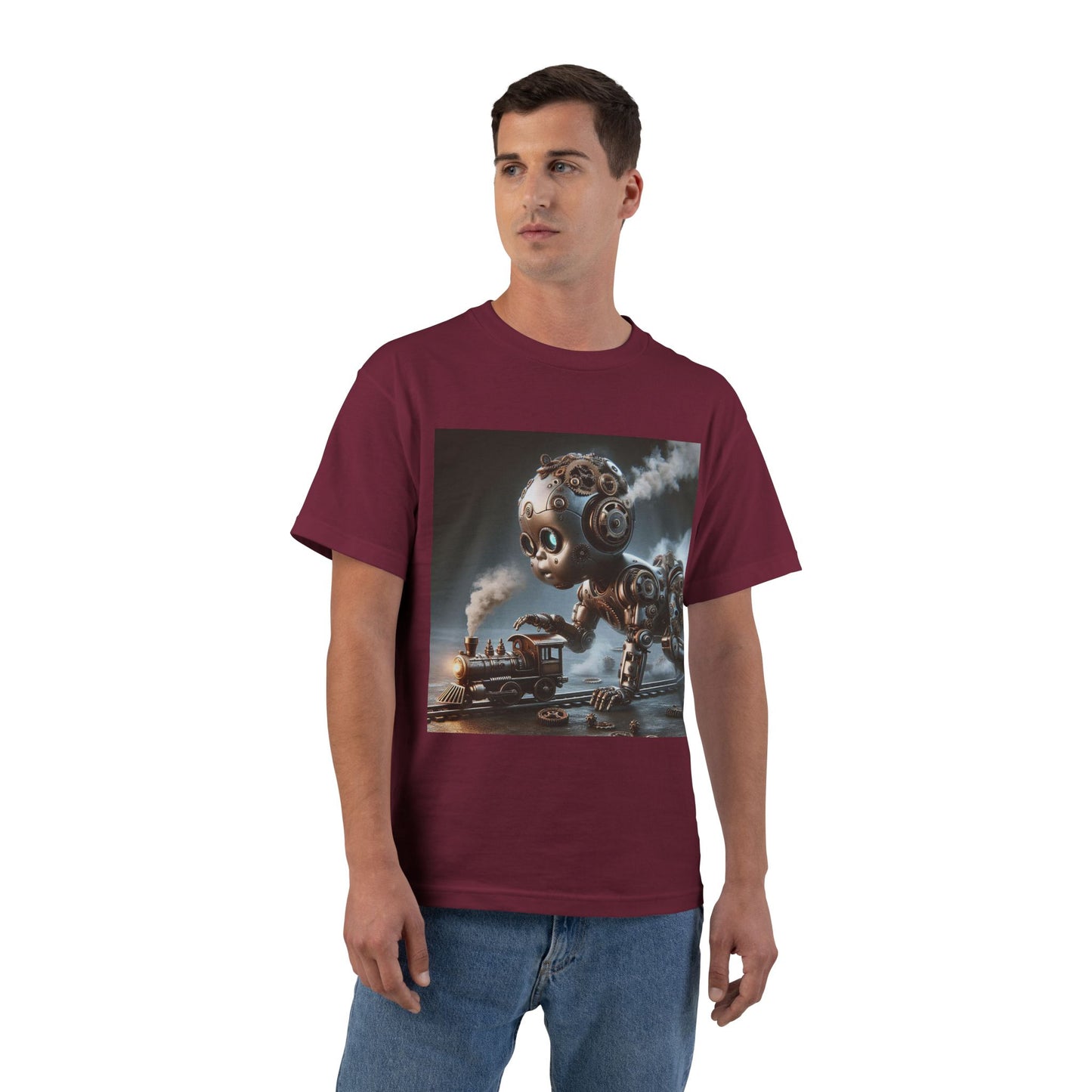 Steampunk Robot Baby T-Shirt — Funny Retro Mechanical Infant Tee