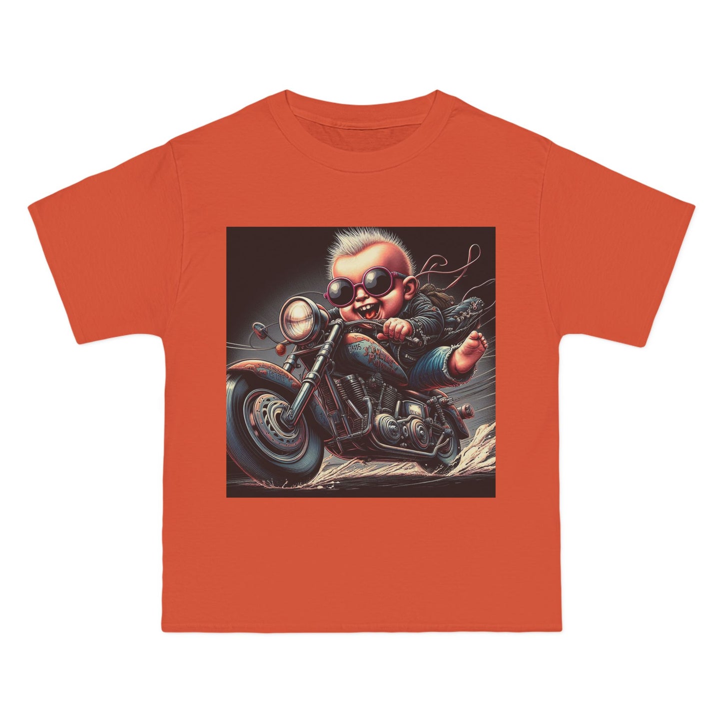 Crazy Baby on Motorcycle T-Shirt