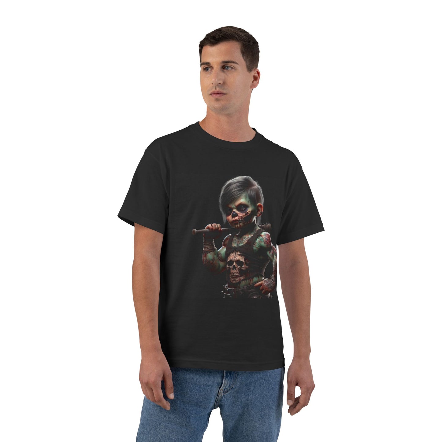Zombie Muscle Baby T-Shirt — Cute Scary Infant Zombie Design