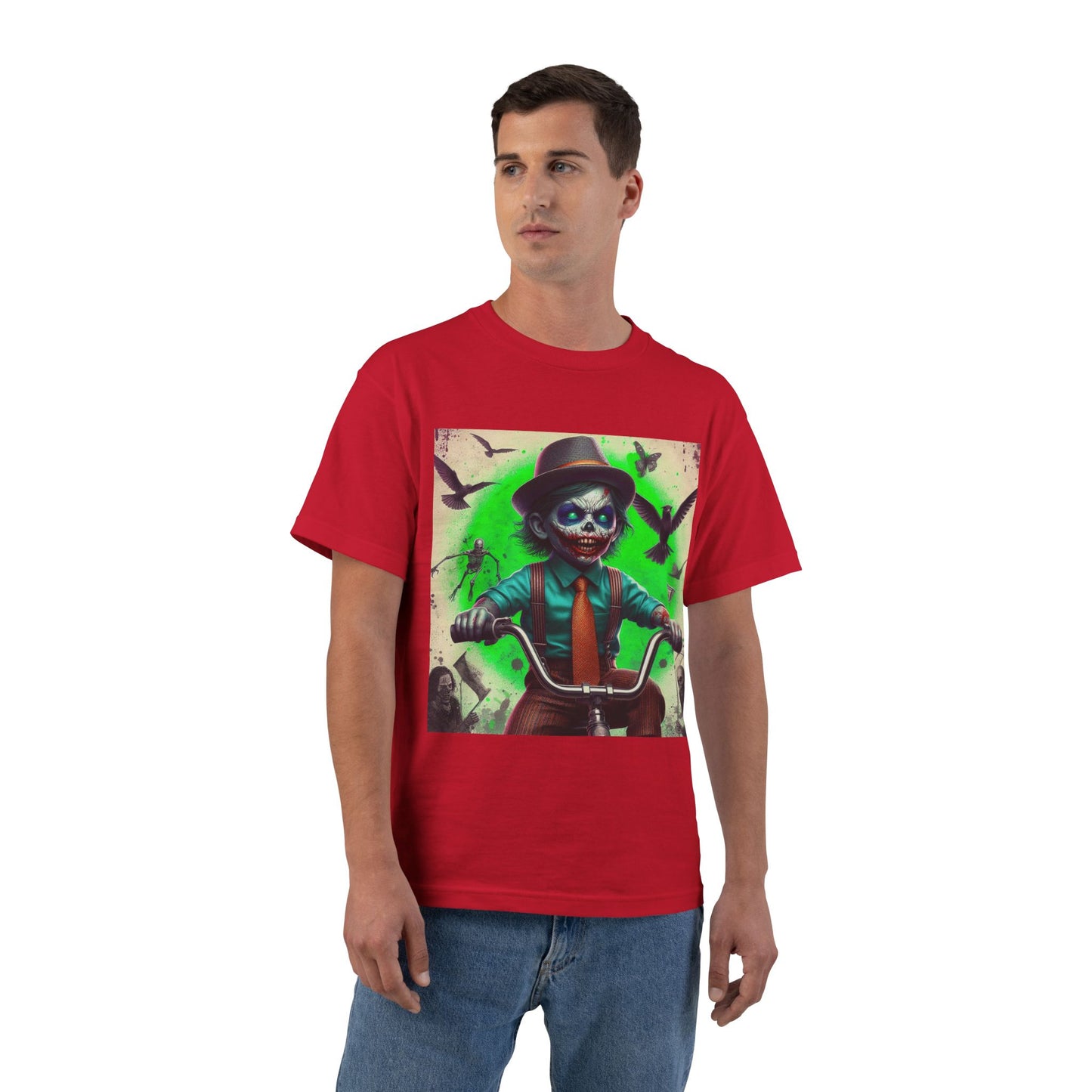 Zombie Bike T-Shirt — Spooky Biker Graphic Tee