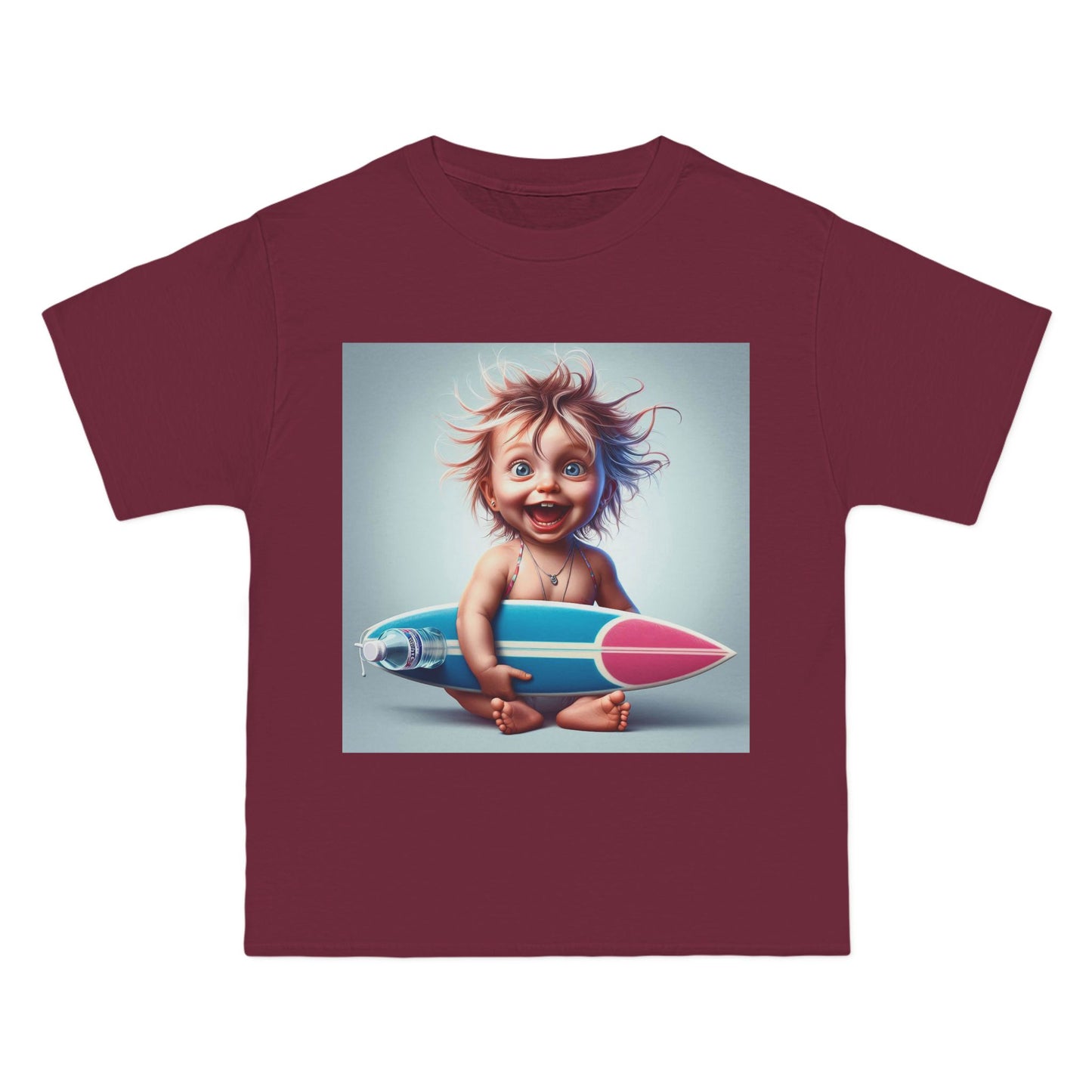 Funny Baby with Surfboard T-Shirt — Cute Surfing Infant Graphic Tee