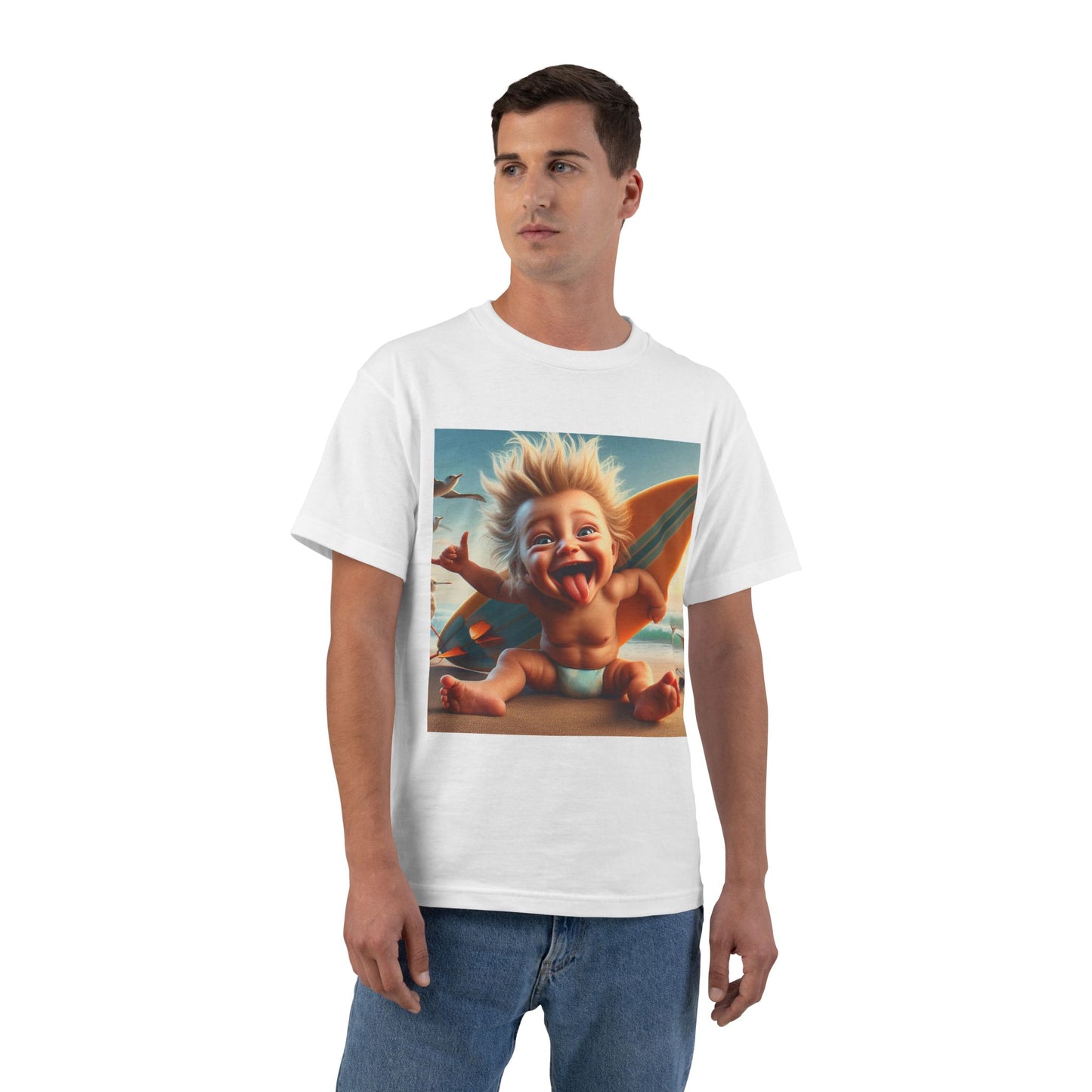 Crazy Surfer Baby T-Shirt — Cute Surf Graphic Tee for Kids