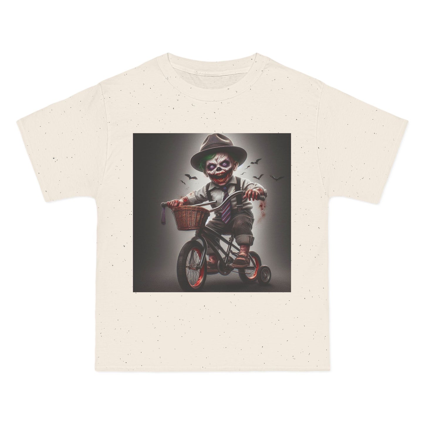 Zombie Baby on a Bike T-Shirt — Cute Creepy Infant Cyclist Tee