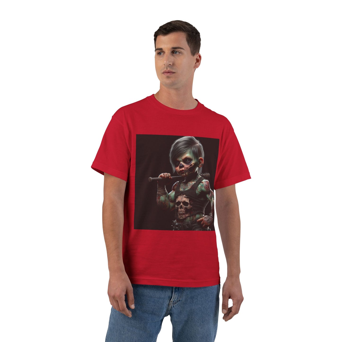Zombie Muscle Baby T-Shirt — Cute Scary Infant Zombie Design