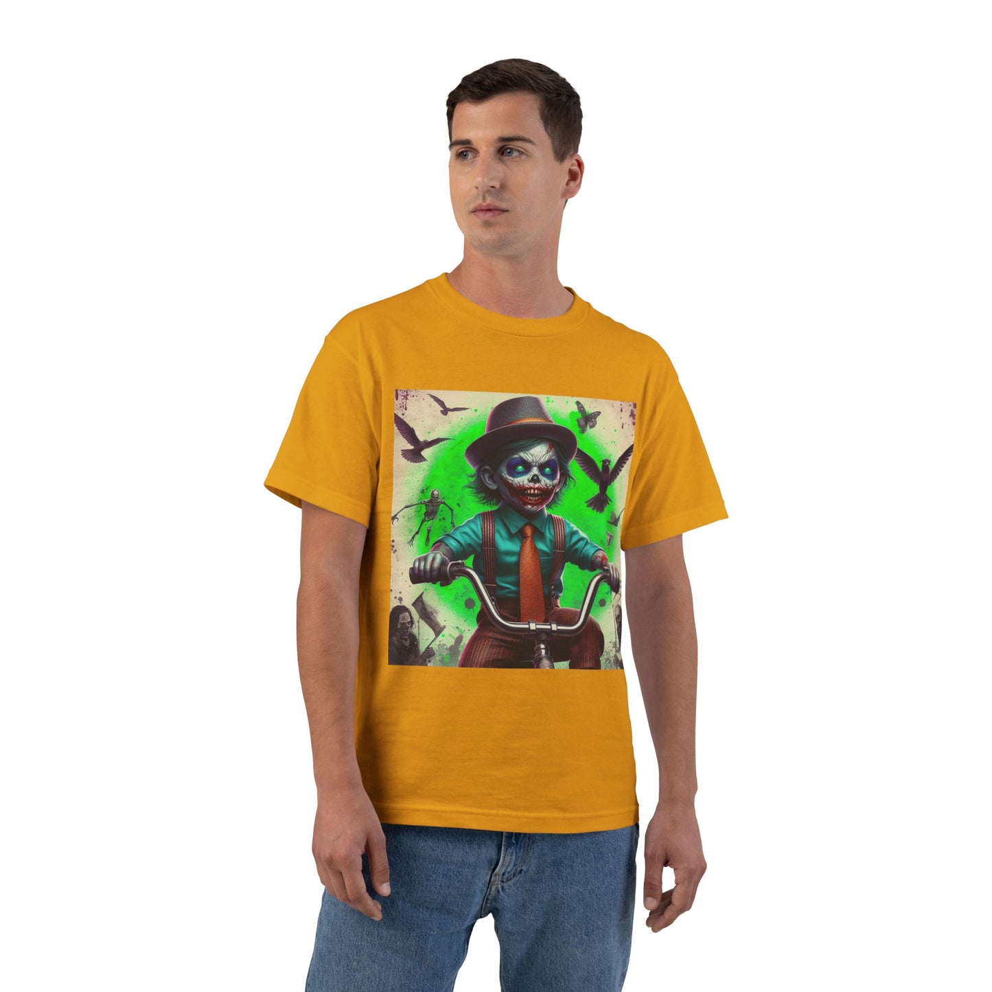 Zombie Bike T-Shirt — Spooky Biker Graphic Tee