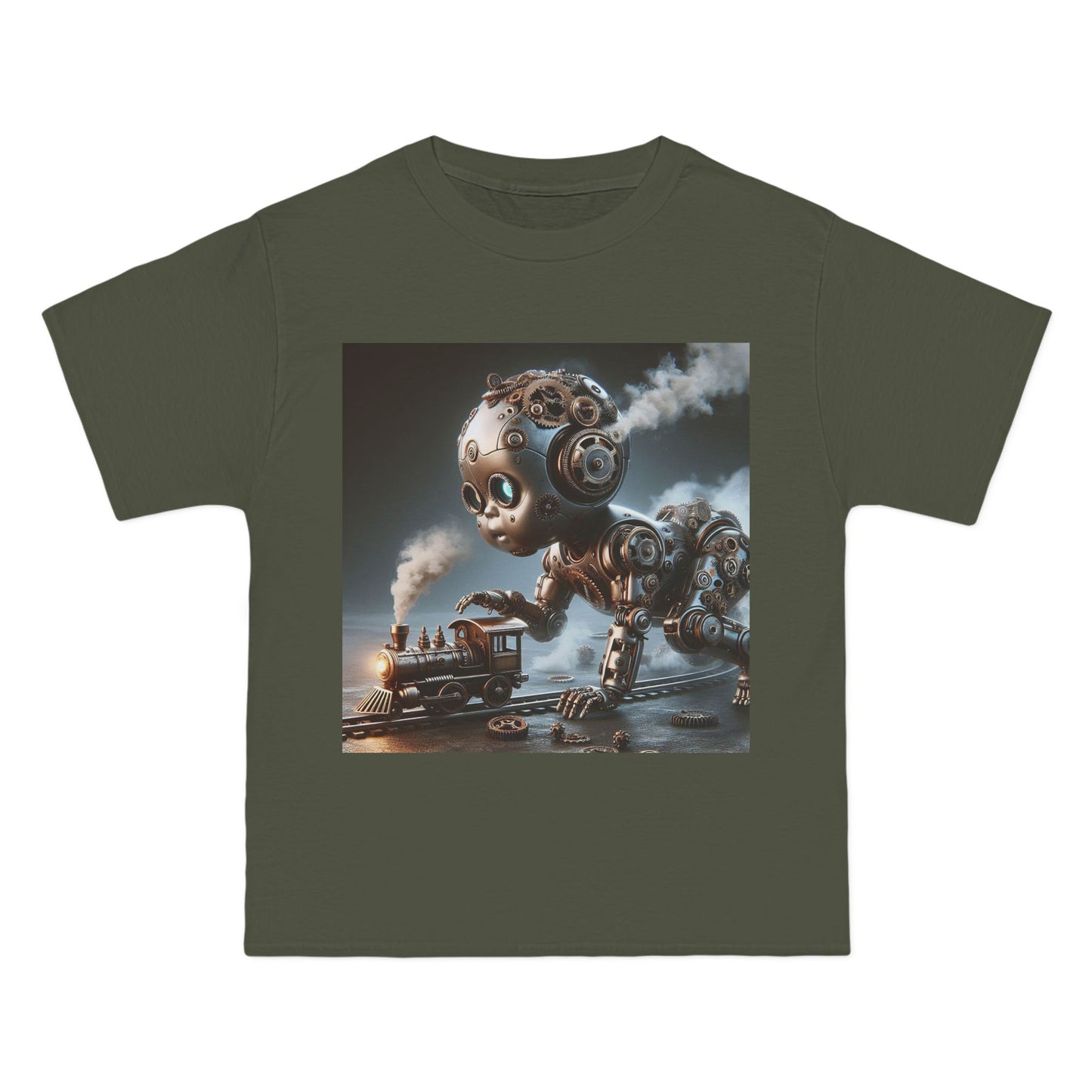 Steampunk Robot Baby T-Shirt — Funny Retro Mechanical Infant Tee