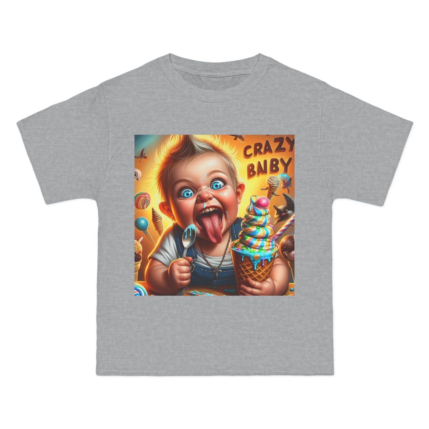 Crazy Baby Eating Ice Cream T-Shirt