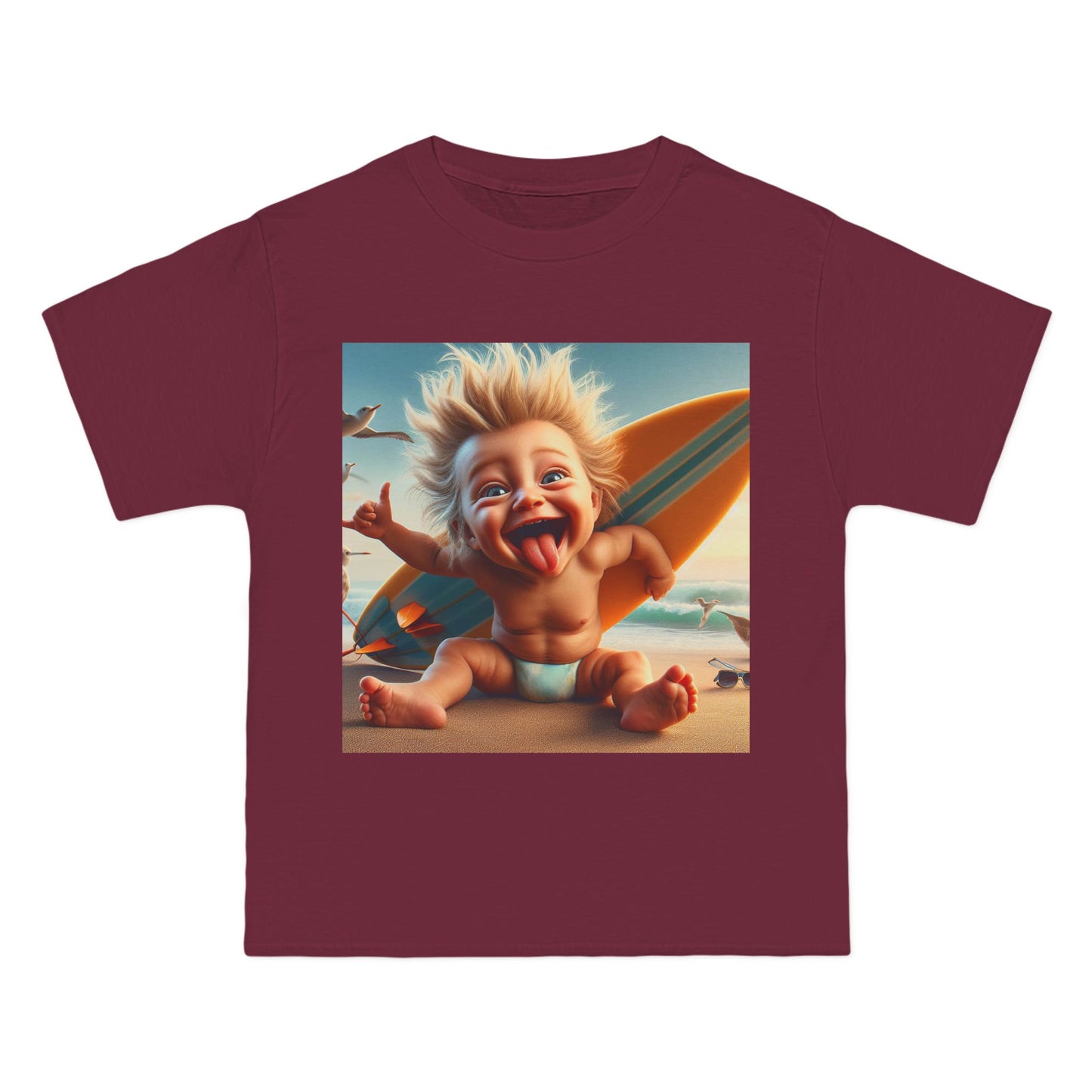 Crazy Surfer Baby T-Shirt — Cute Surf Graphic Tee for Kids