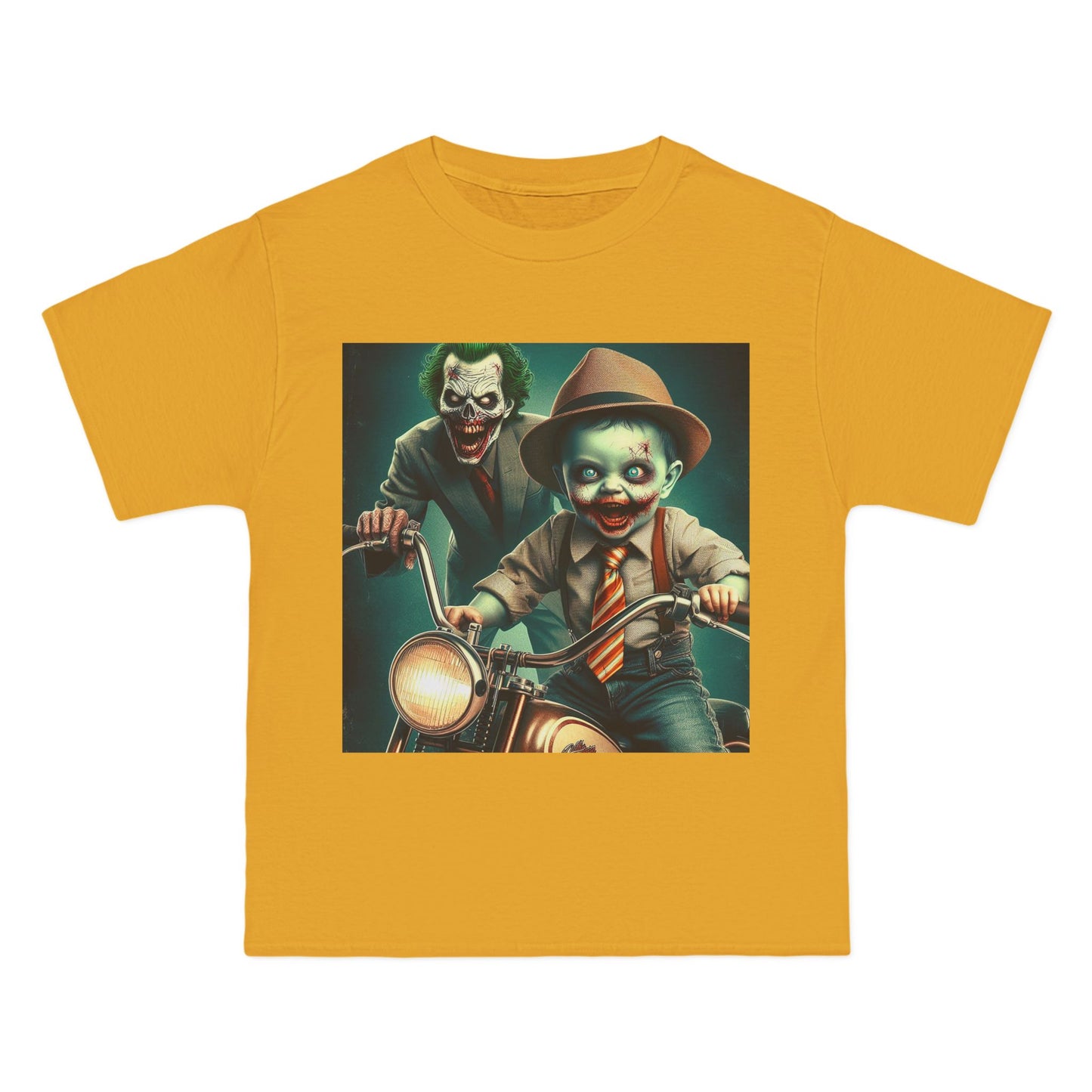 Zombie Joker Motorcycle T-Shirt — Biker Horror Graphic Tee