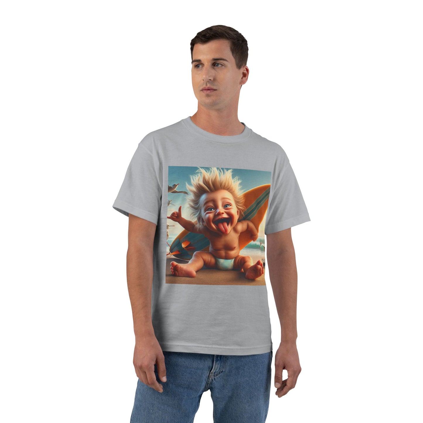 Crazy Surfer Baby T-Shirt — Cute Surf Graphic Tee for Kids