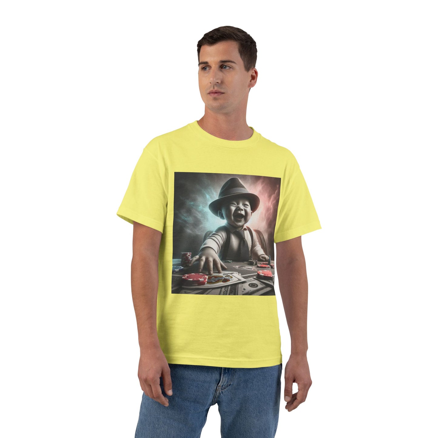 Funny Poker Baby T-Shirt — Cute Baby Playing Cards Design