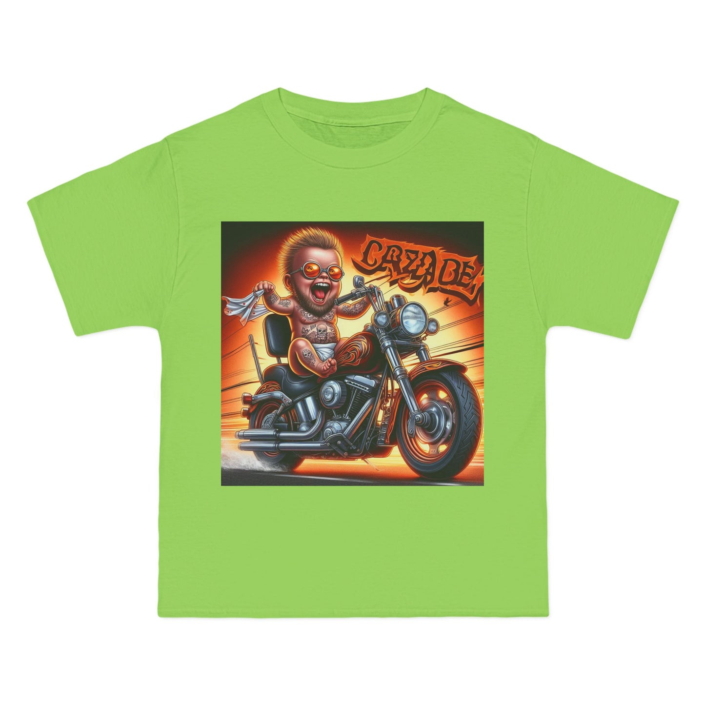 Crazy Baby Motorcycle T-Shirt — Retro Baby on Bike Tee