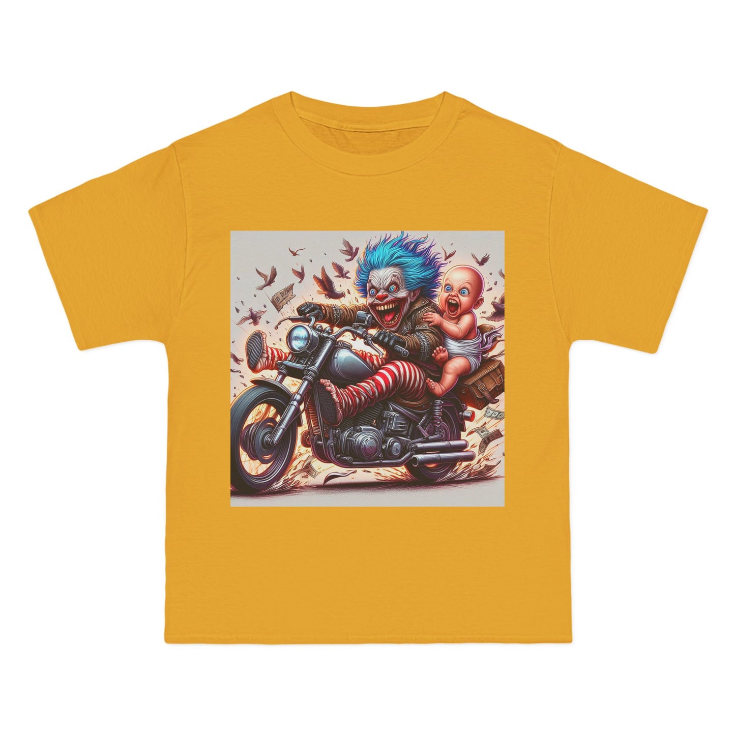 Crazy Baby on a Motorcycle T-Shirt — Retro Biker Infant Graphic Tee